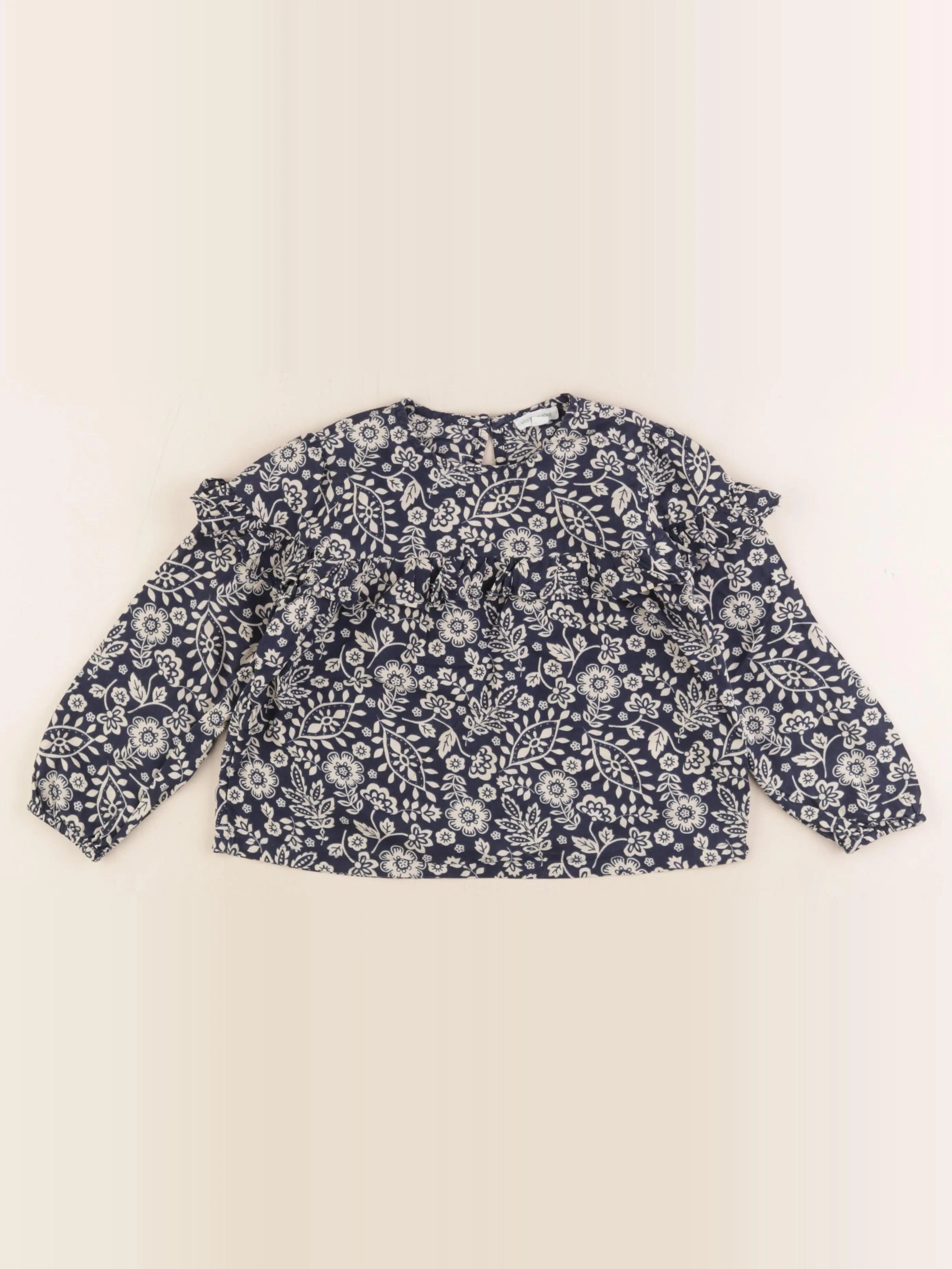 Vertbaudet - blouse bleu - 4 ans