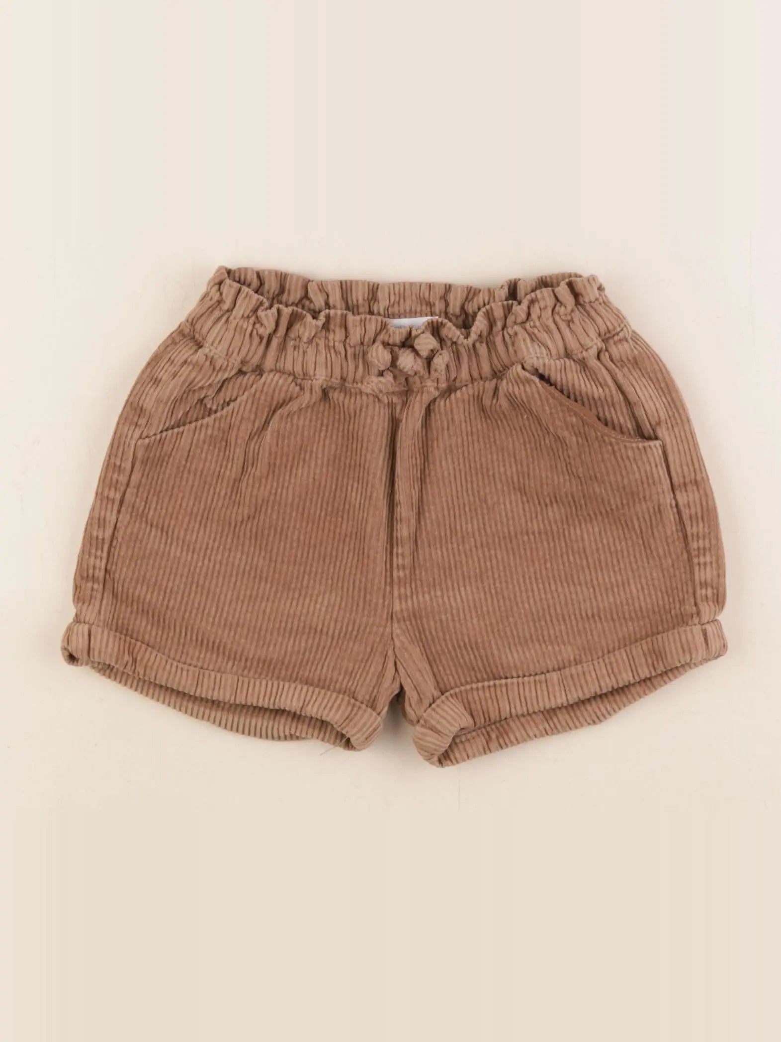 Vertbaudet - short marron - 24 mois