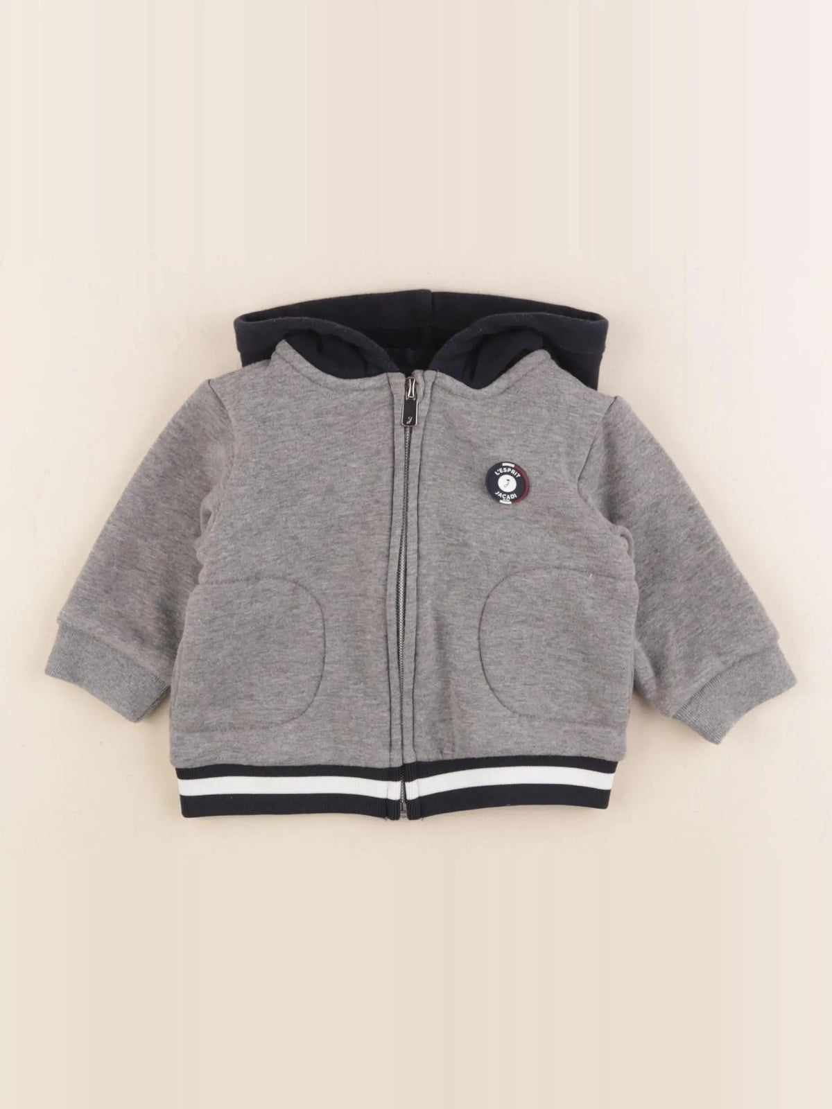Jacadi - sweat gris - 6 mois