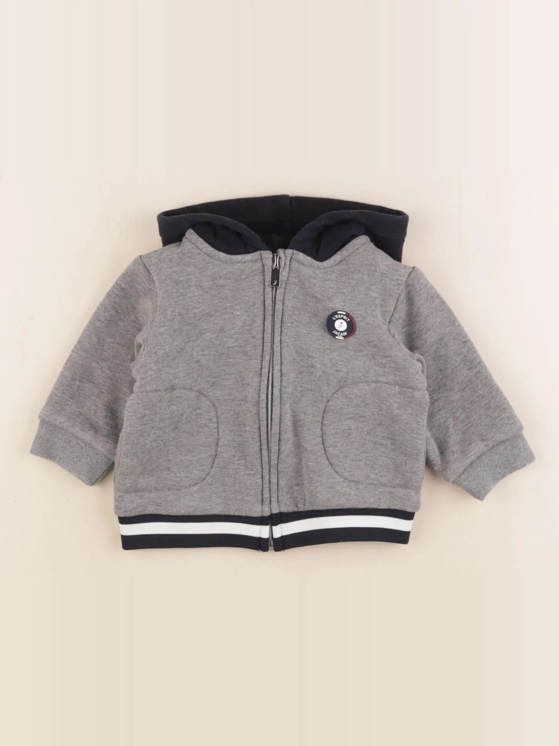 Jacadi - sweat gris - 6 mois