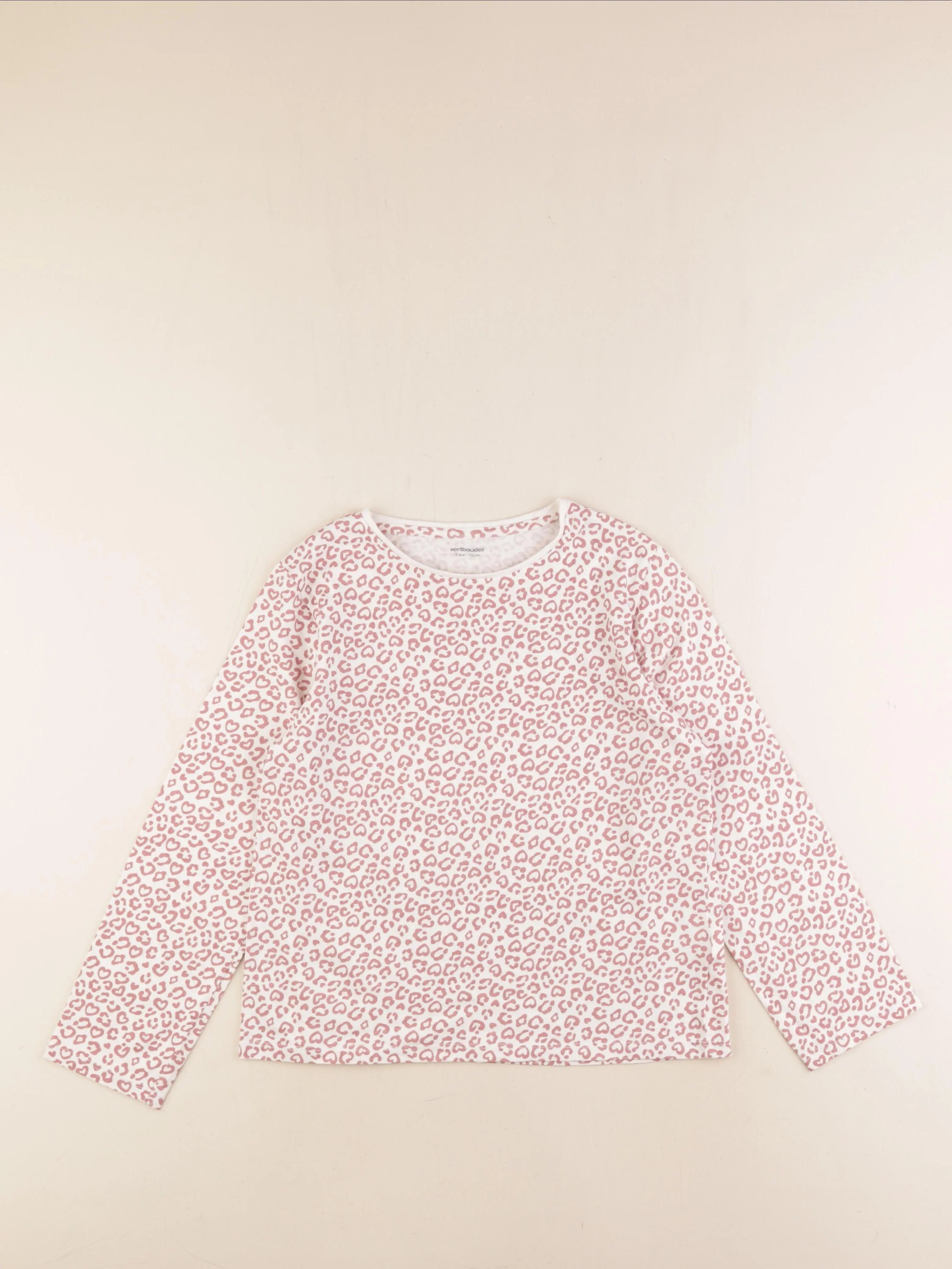 Vertbaudet - tee-shirt rose - 12 ans