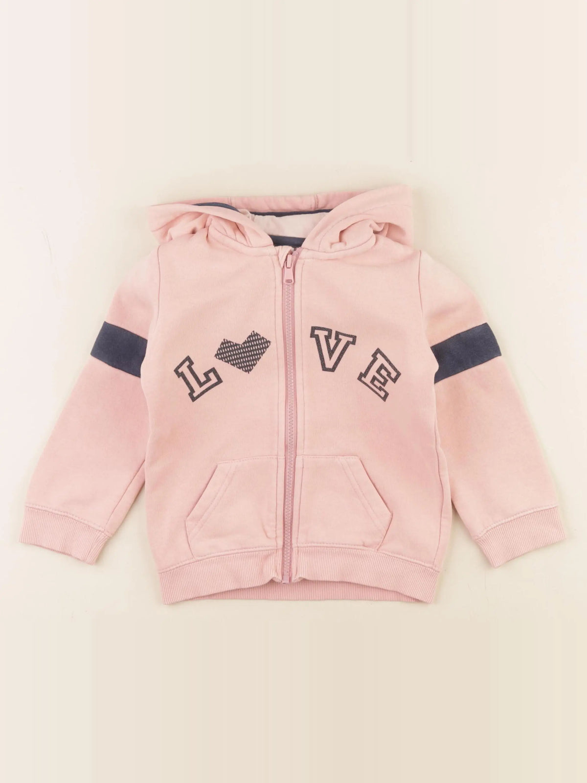 Vertbaudet - sweat rose - 4 ans