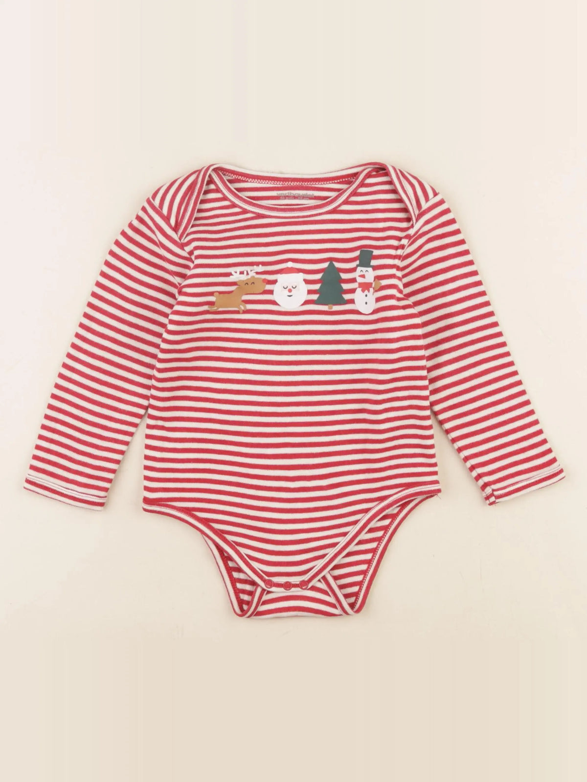 Vertbaudet - body rouge - 24 mois