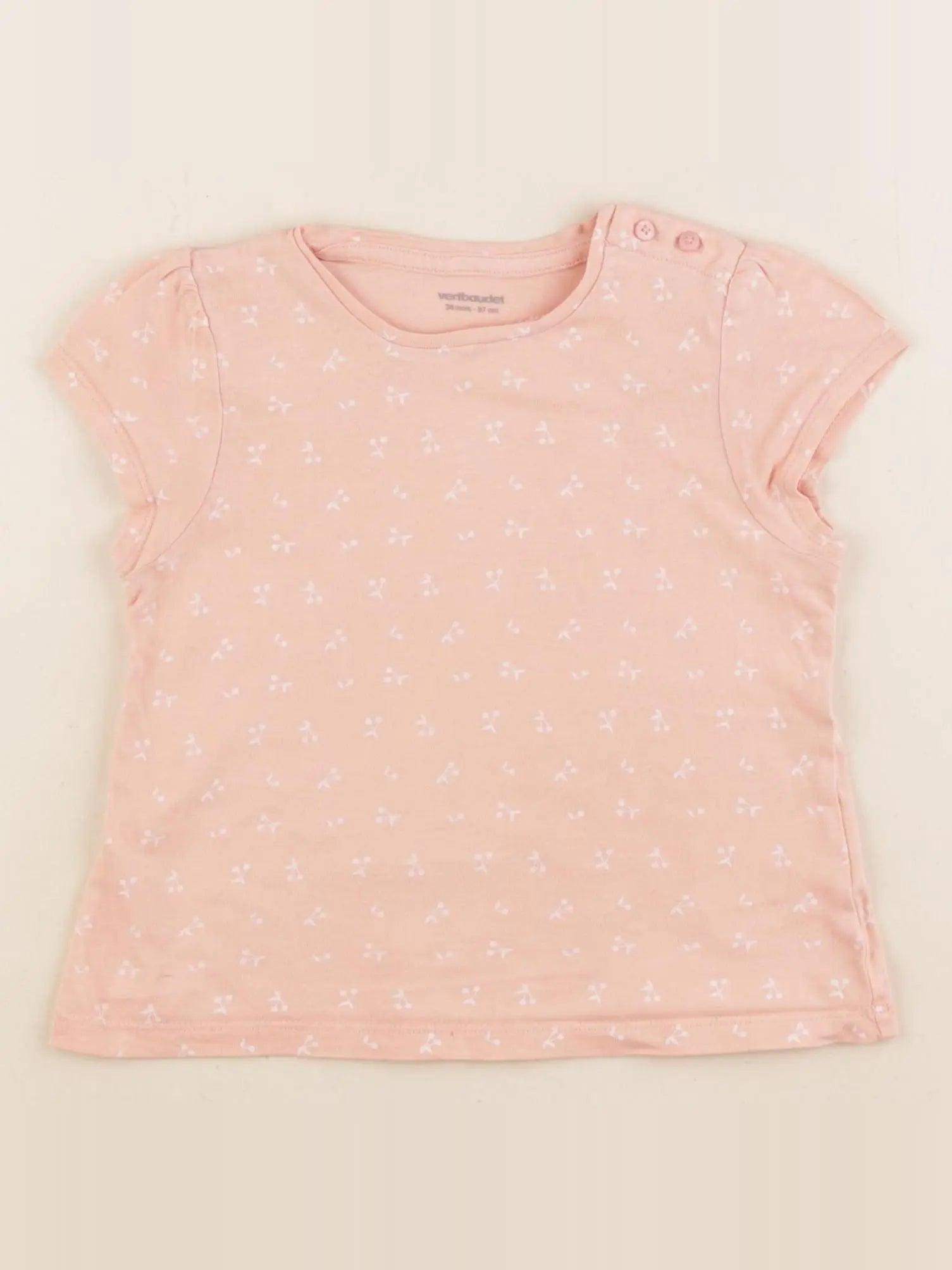 Vertbaudet - tee-shirt rose - 36 mois