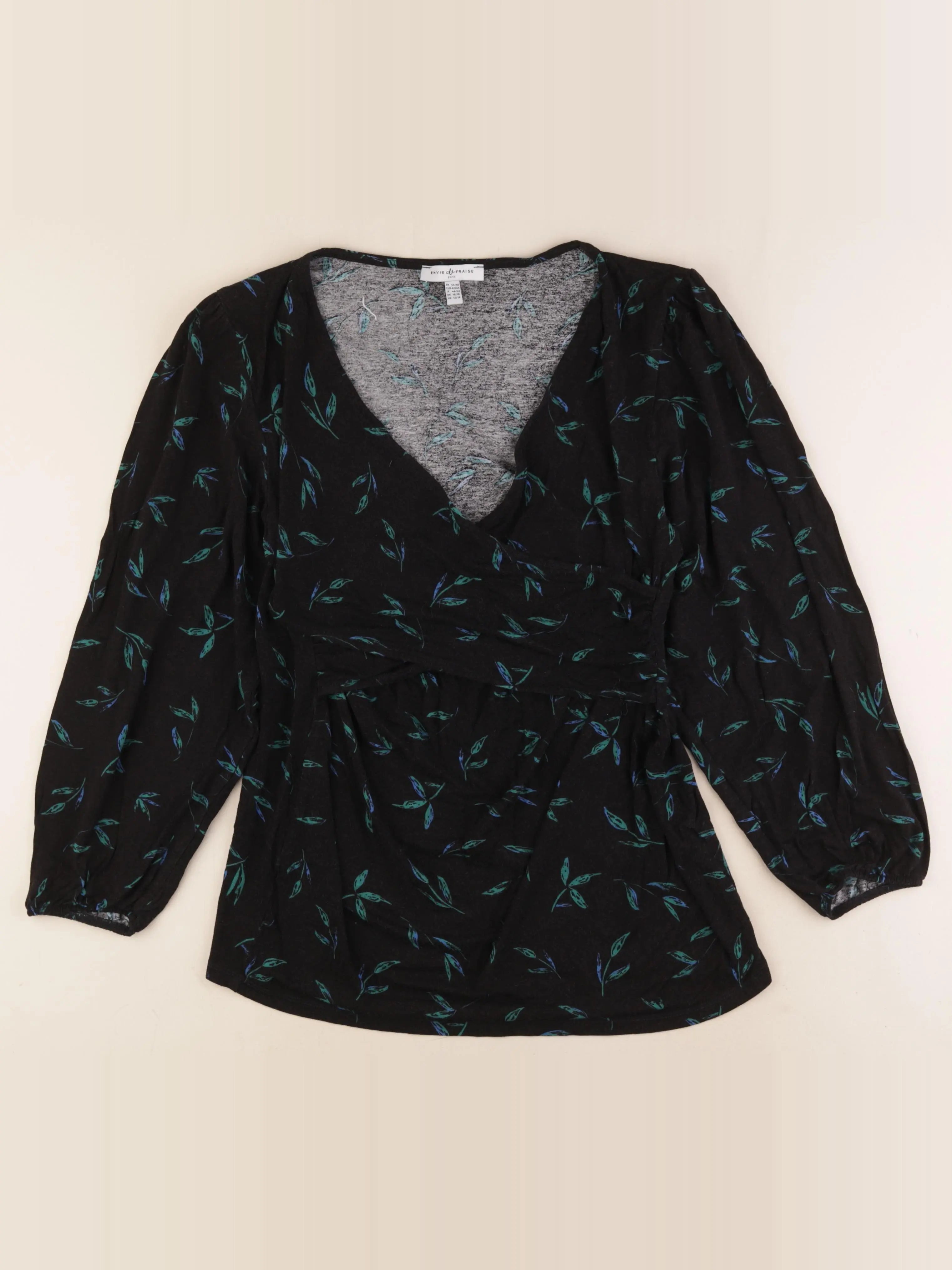 Envie de fraise - blouse grossesse noir - 44 à 46