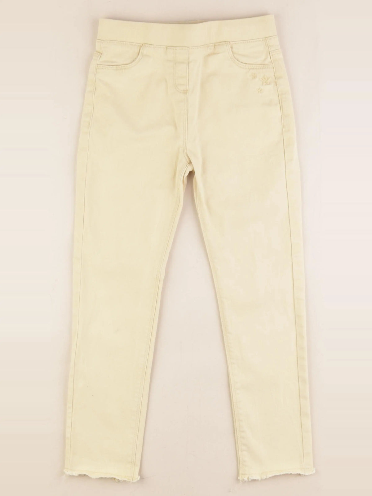 Vertbaudet - jegging jaune - 8 ans