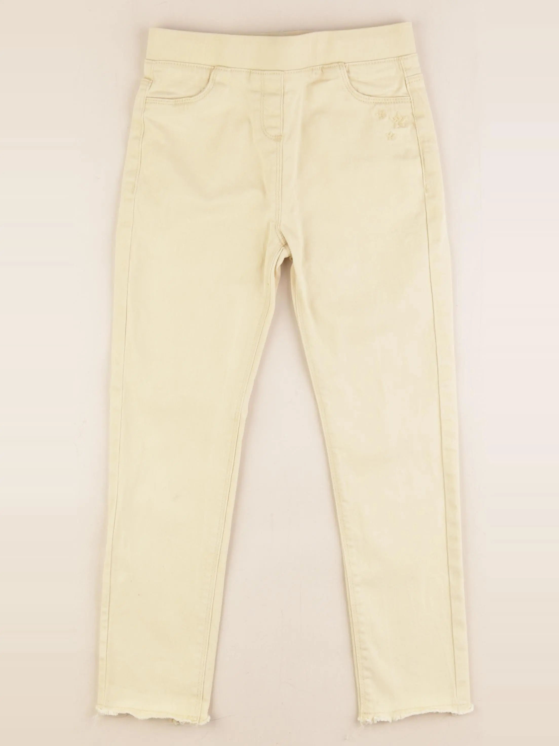 Vertbaudet - jegging jaune - 8 ans