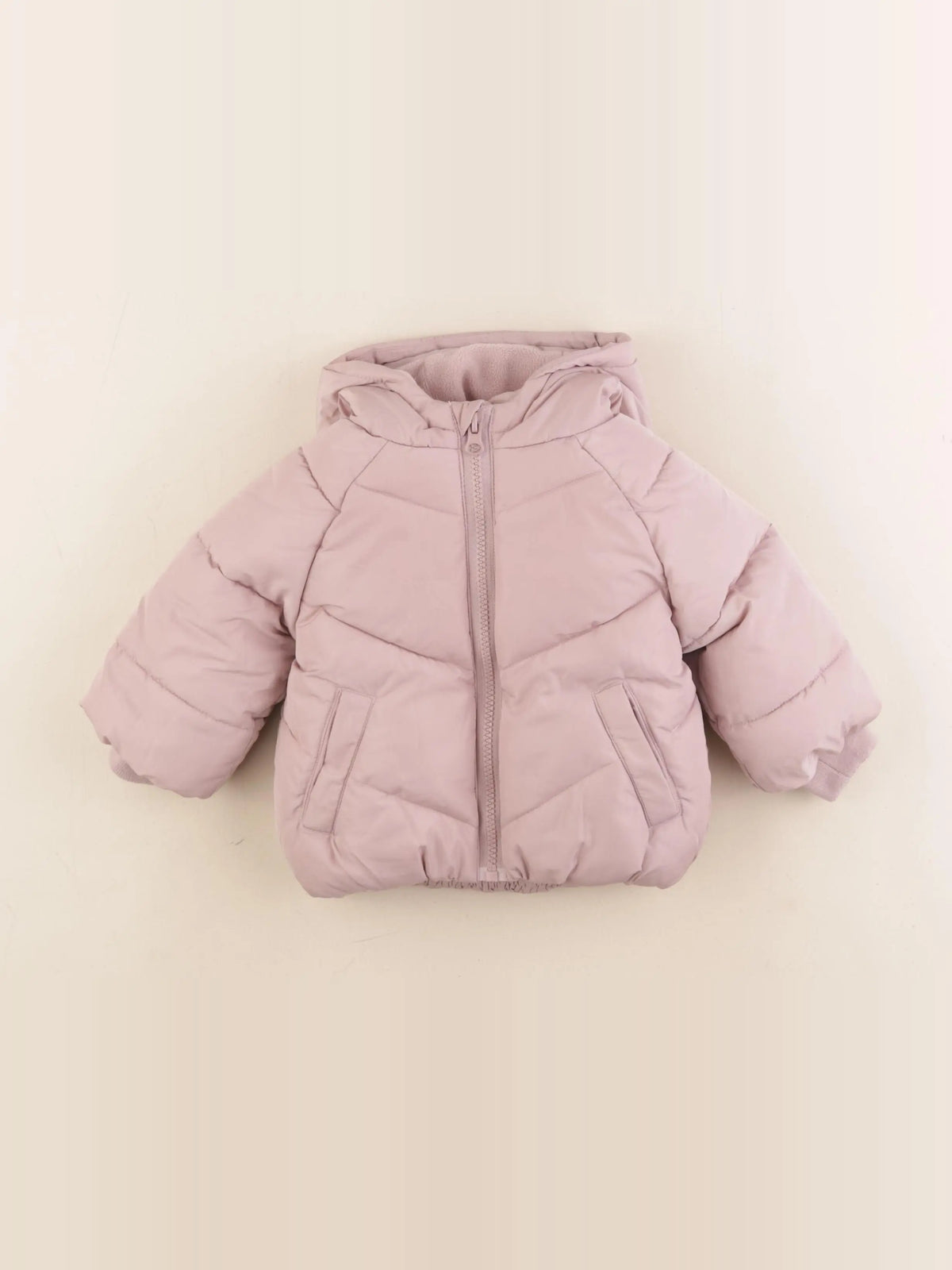 Vertbaudet - doudoune rose - 9 mois