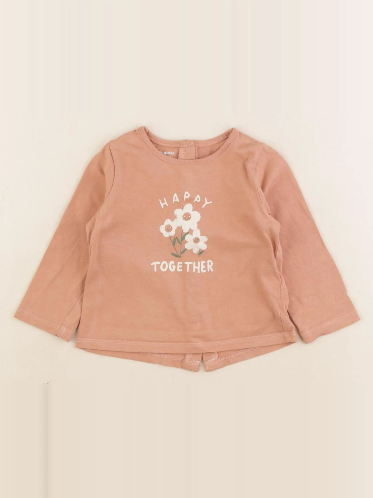 Vertbaudet - tee-shirt marron - 9 mois