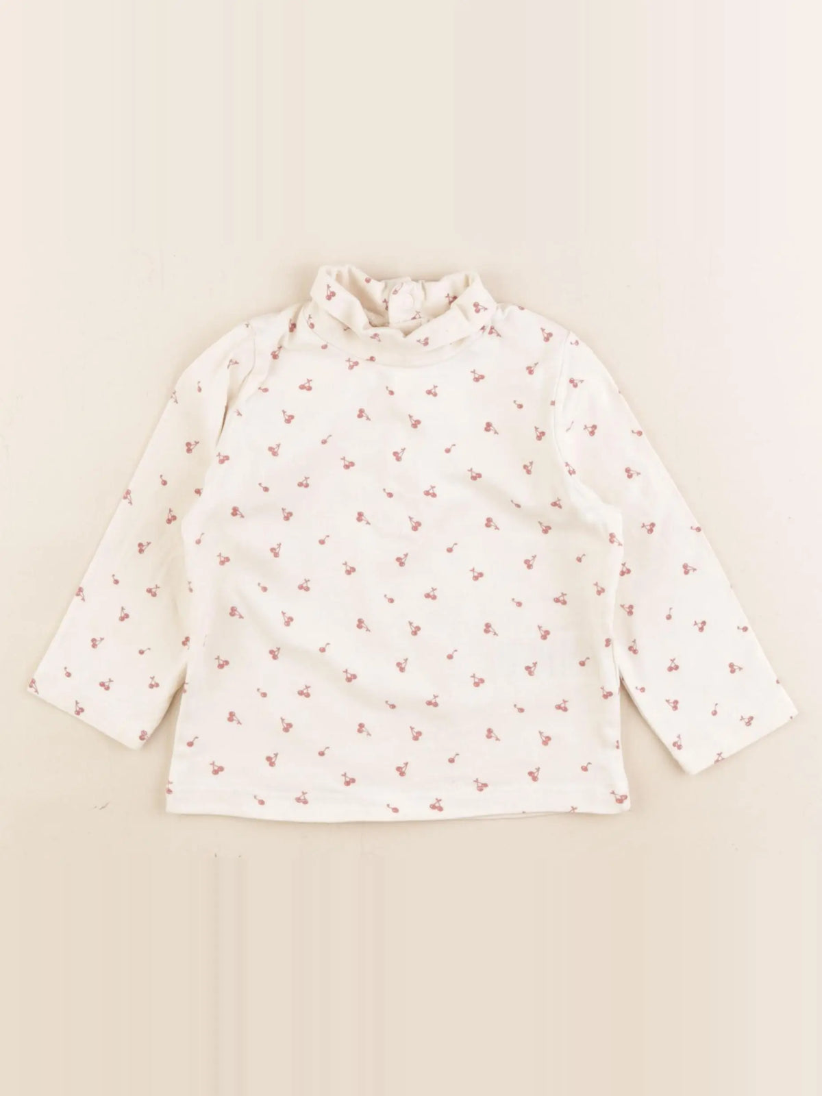 Vertbaudet - sous-pull beige - 9 mois