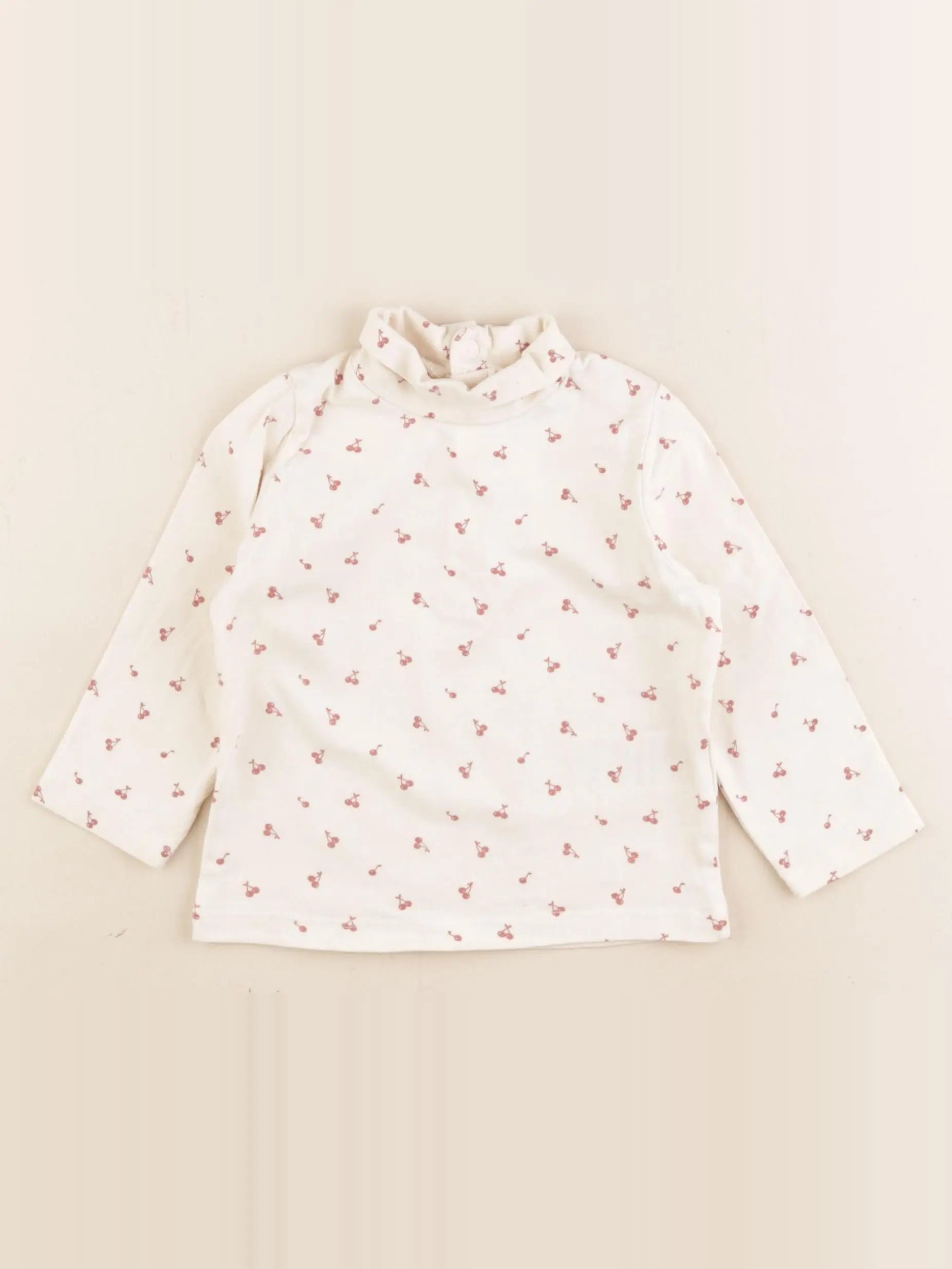 Vertbaudet - sous-pull beige - 9 mois