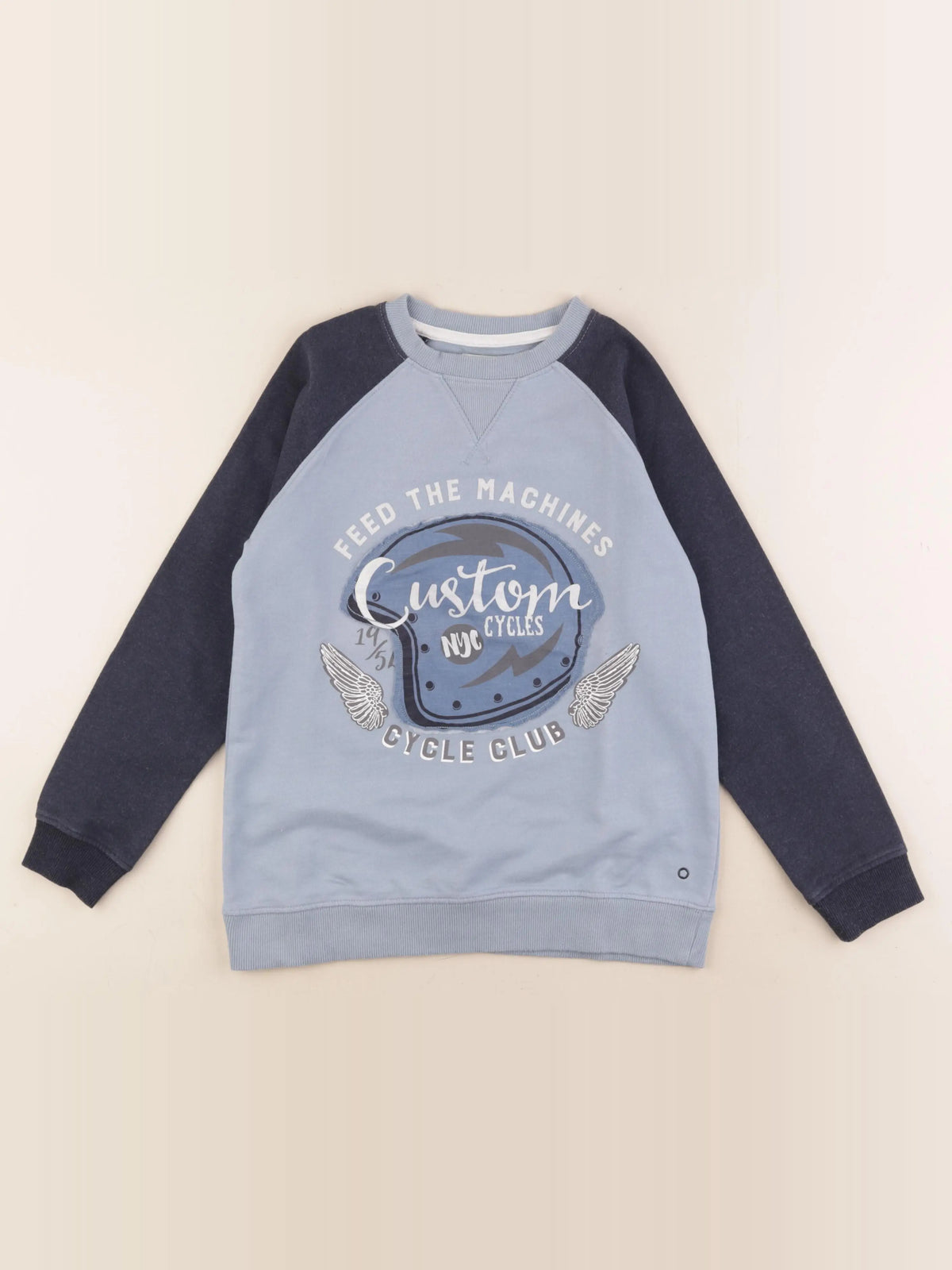 Vertbaudet - sweat bleu - 10 ans