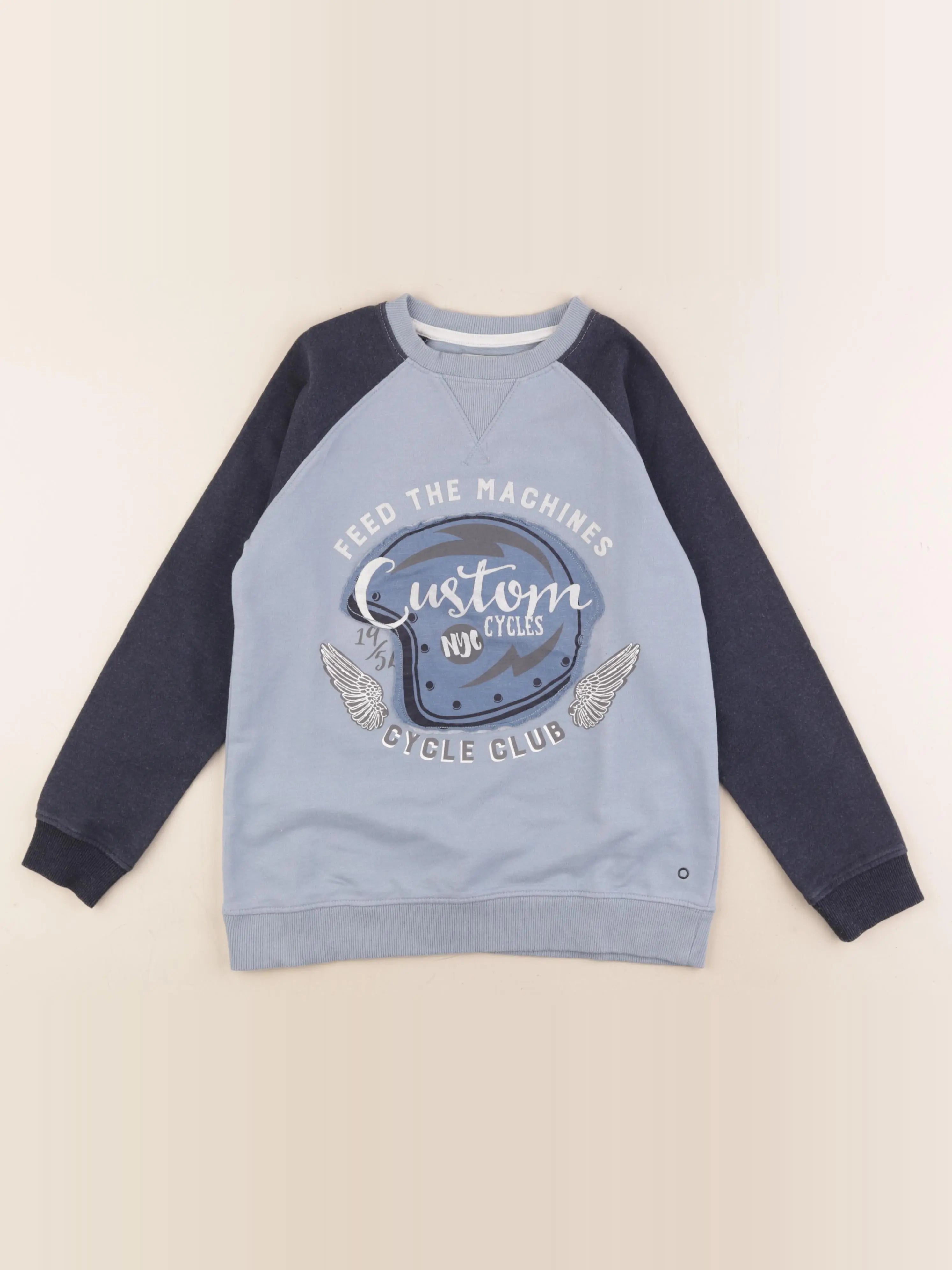 Vertbaudet - sweat bleu - 10 ans