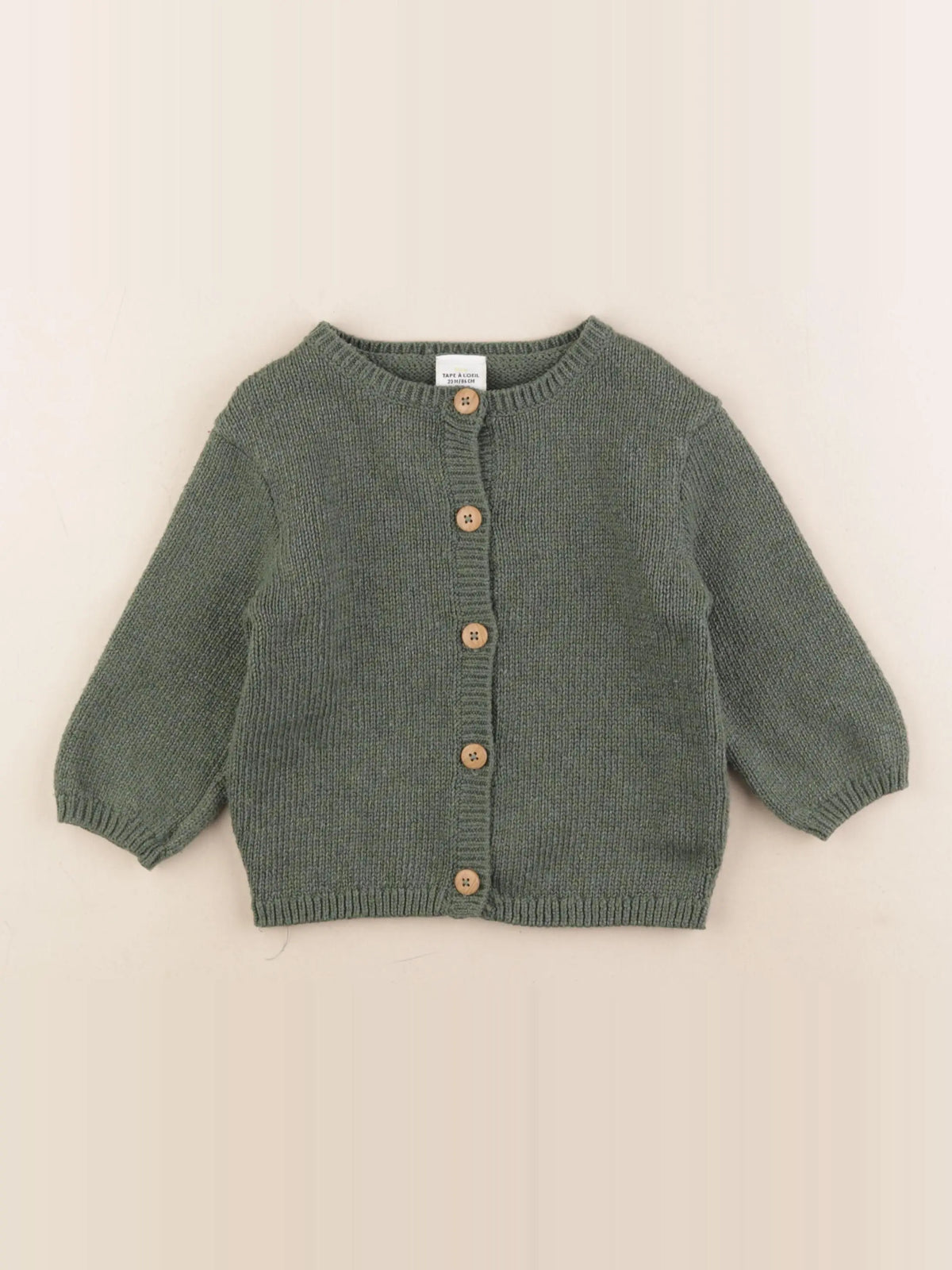 Tape à l'oeil - gilet vert, or - 24 mois