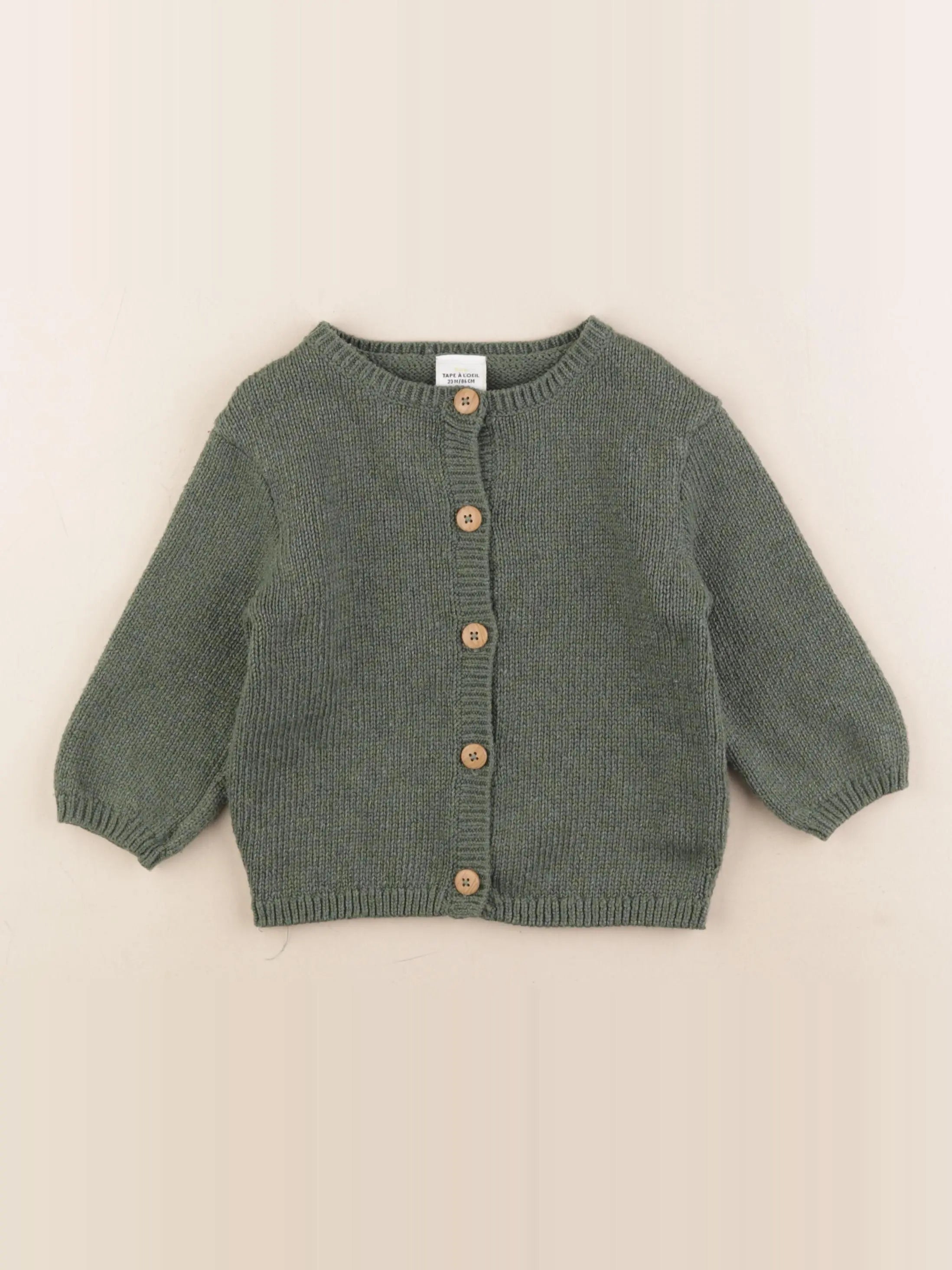 Tape à l'oeil - gilet vert, or - 24 mois