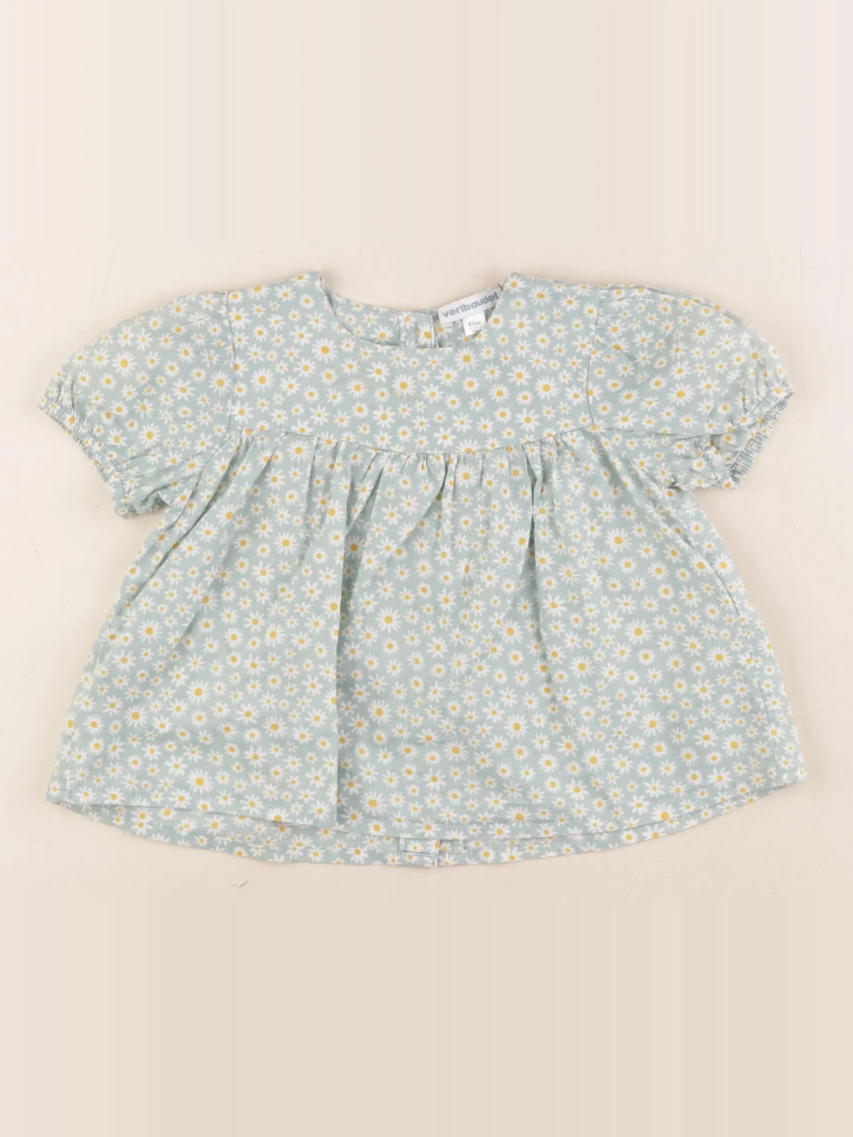 Vertbaudet - blouse vert - 18 mois