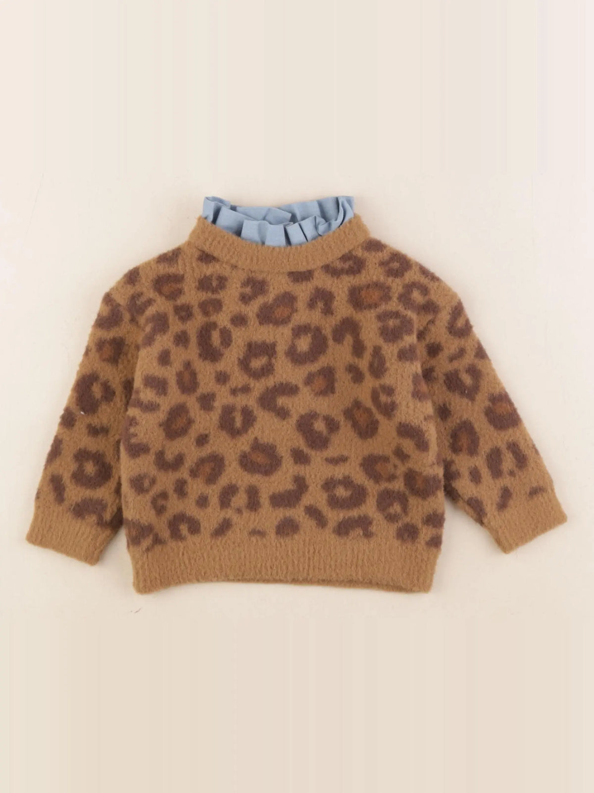 Vertbaudet - pull marron - 9 mois