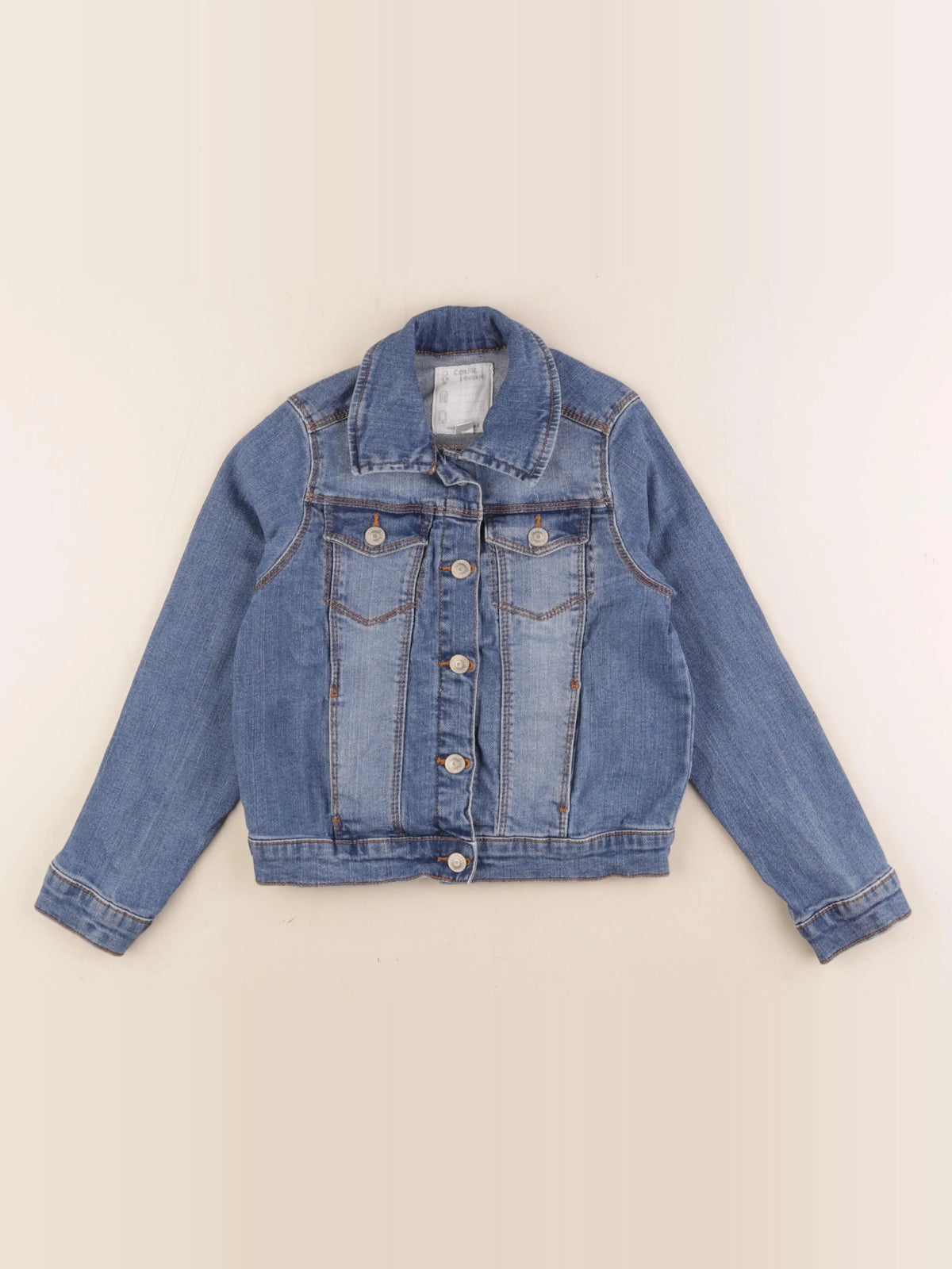 Vertbaudet - veste bleu - 7 ans