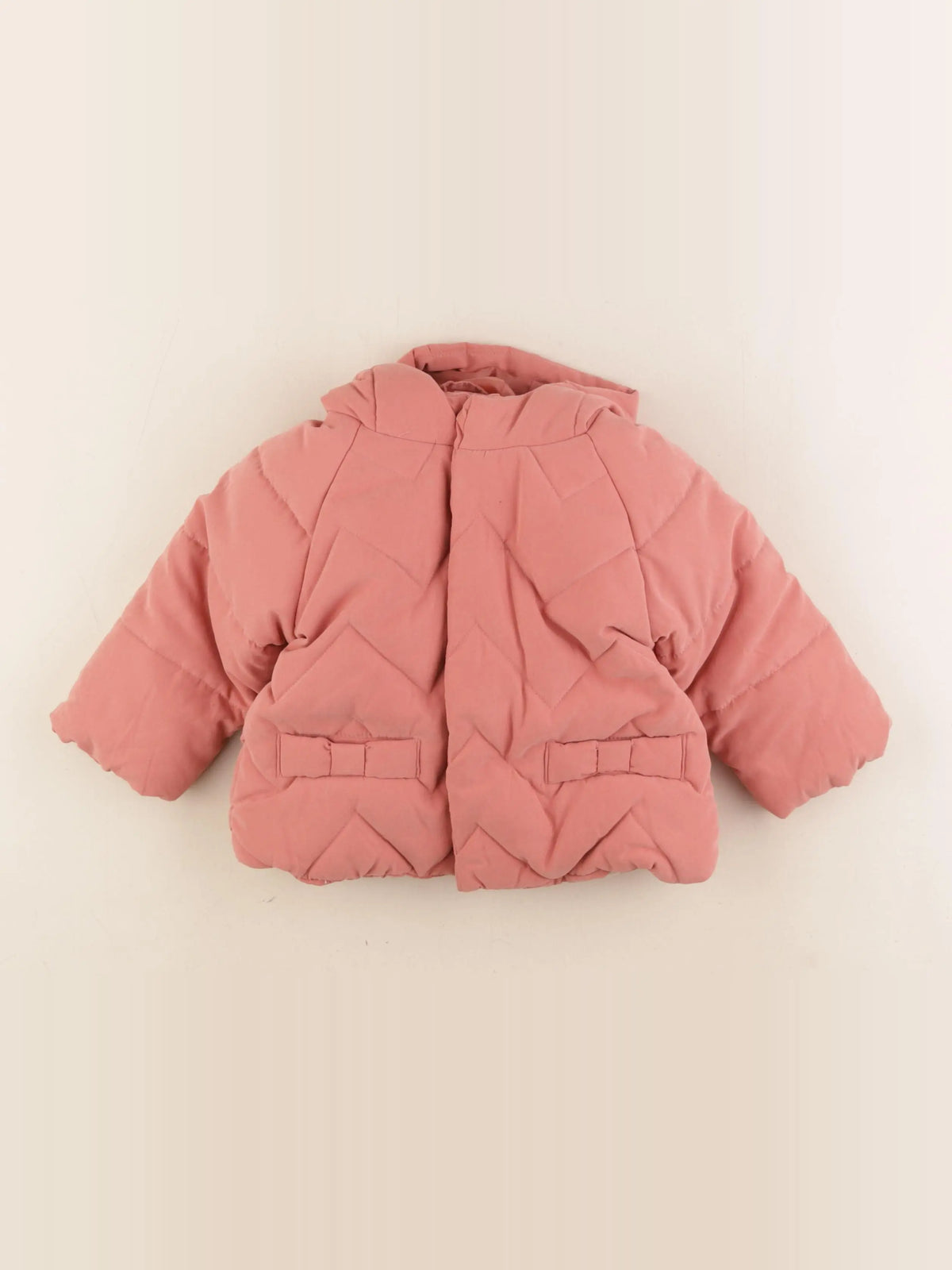 Vertbaudet - doudoune rose - 12 mois