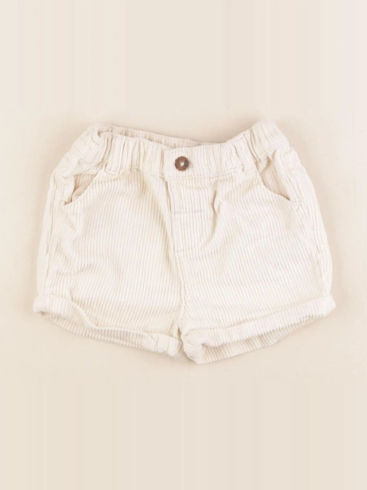Vertbaudet - short beige - 12 mois