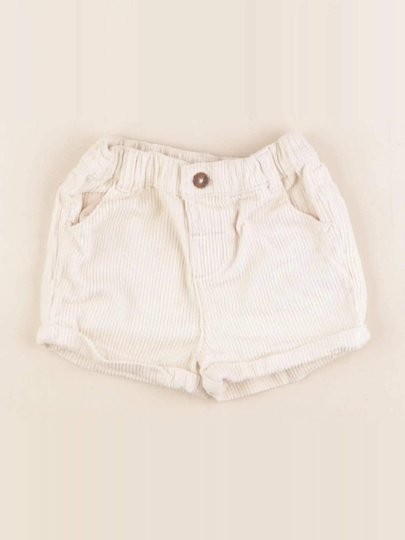 Vertbaudet - short beige - 12 mois