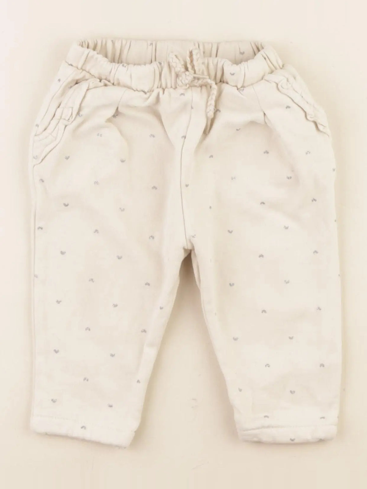 Vertbaudet - pantalon beige - 12 mois