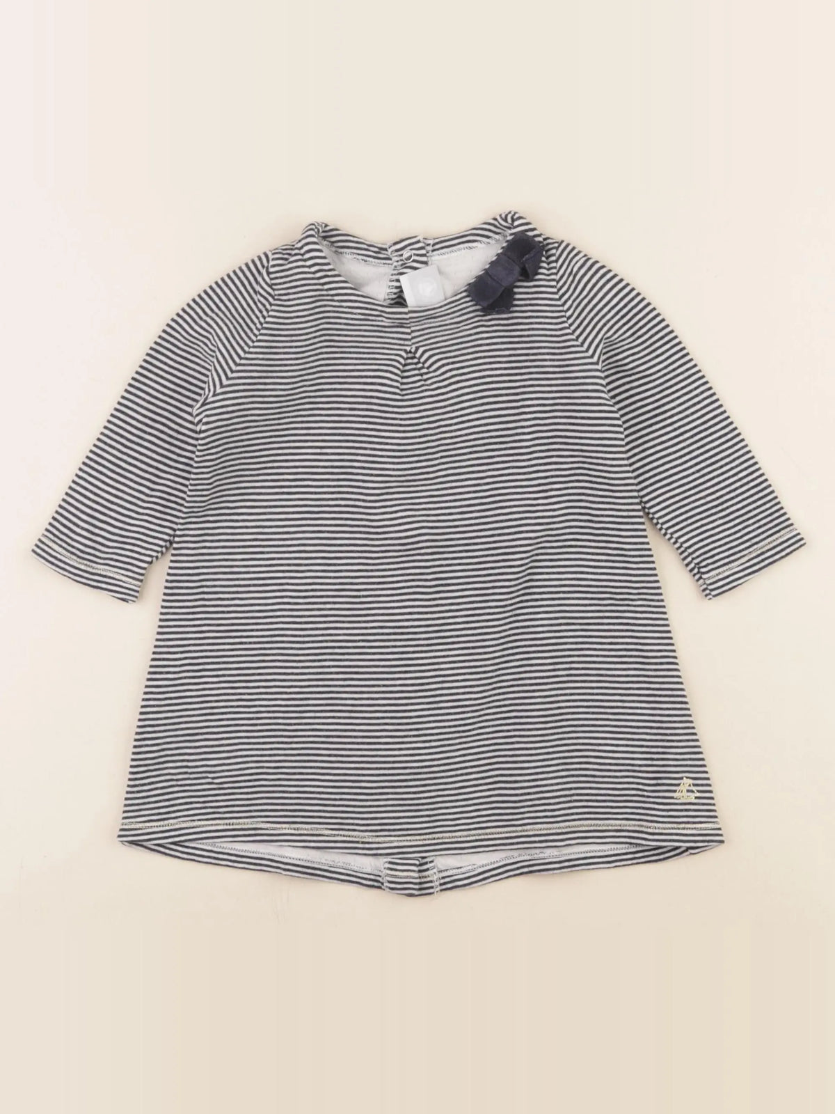 Petit Bateau - robe bleu - 12 mois