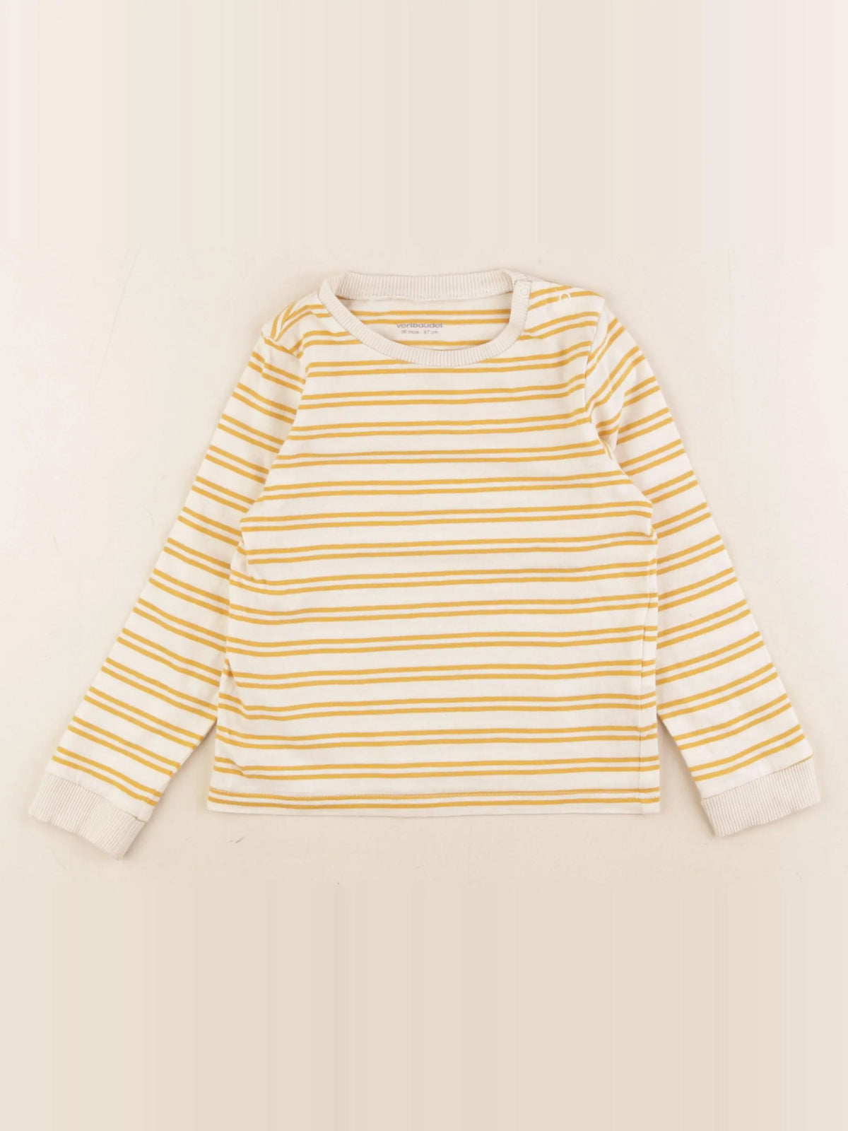 Vertbaudet - tee-shirt jaune - 36 mois
