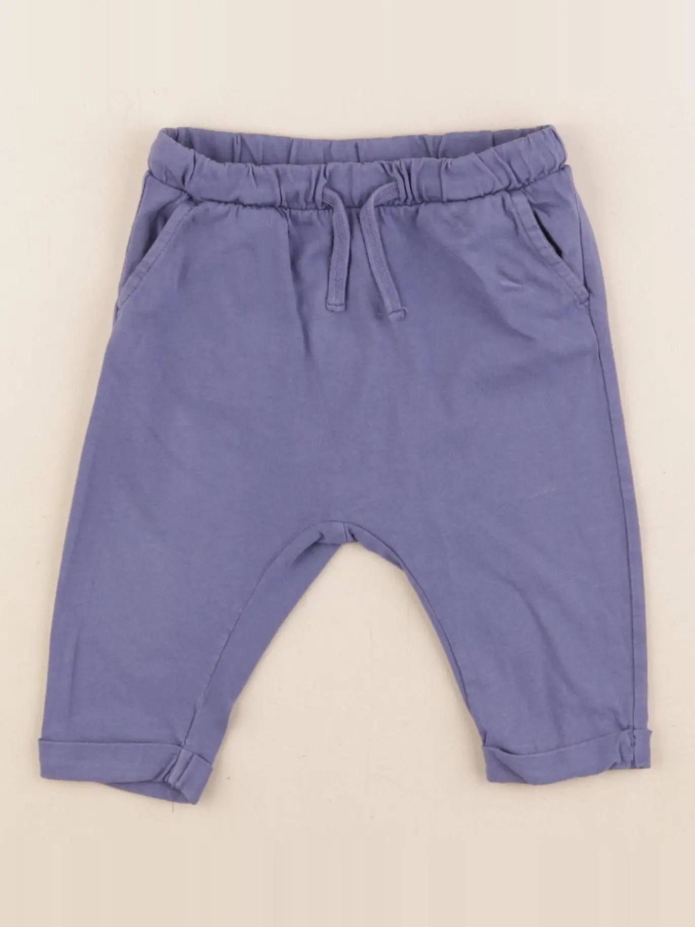 H&M - legging bleu - 4/6 mois