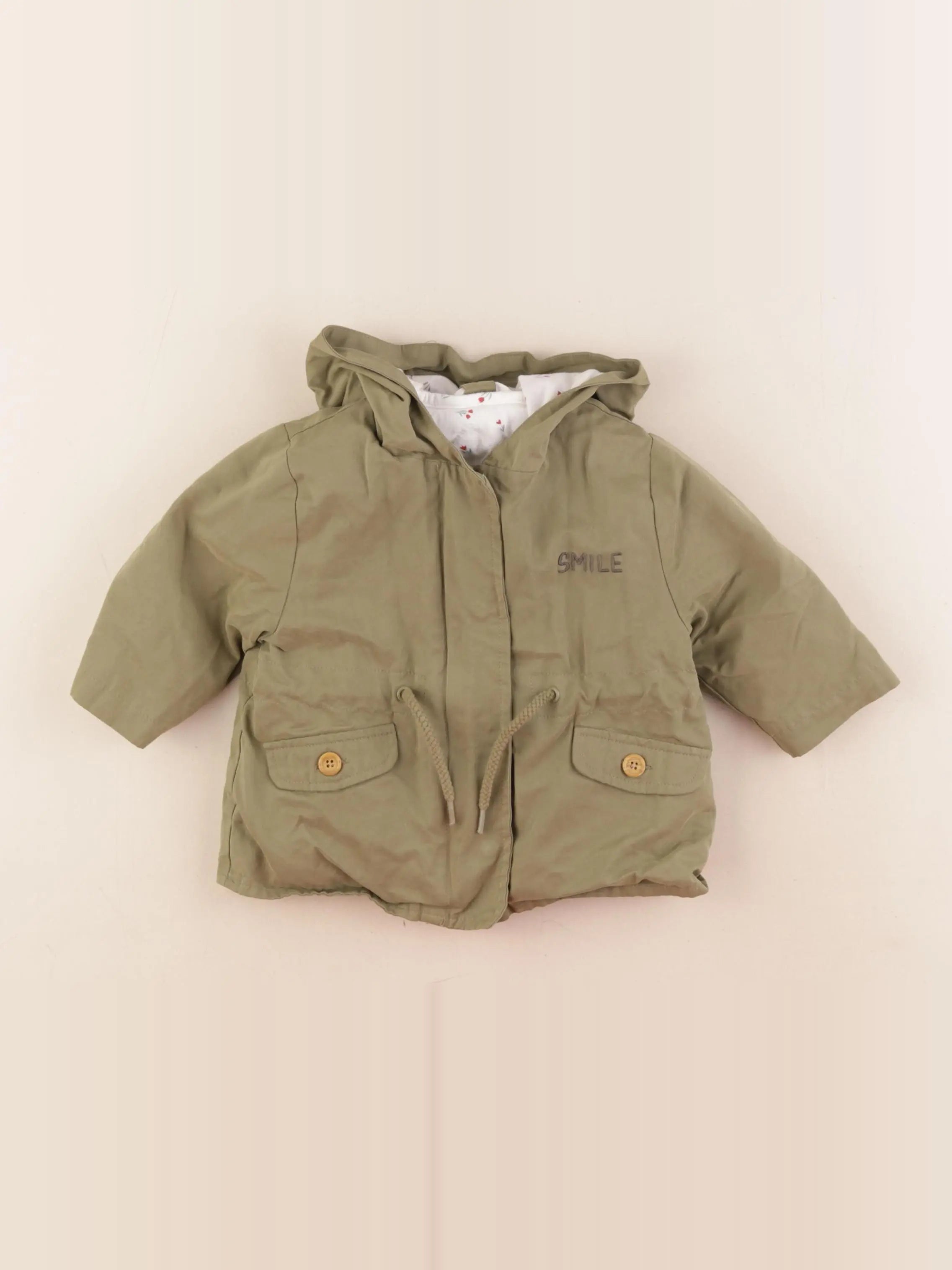 Vertbaudet - imperméable vert - 3/6 mois