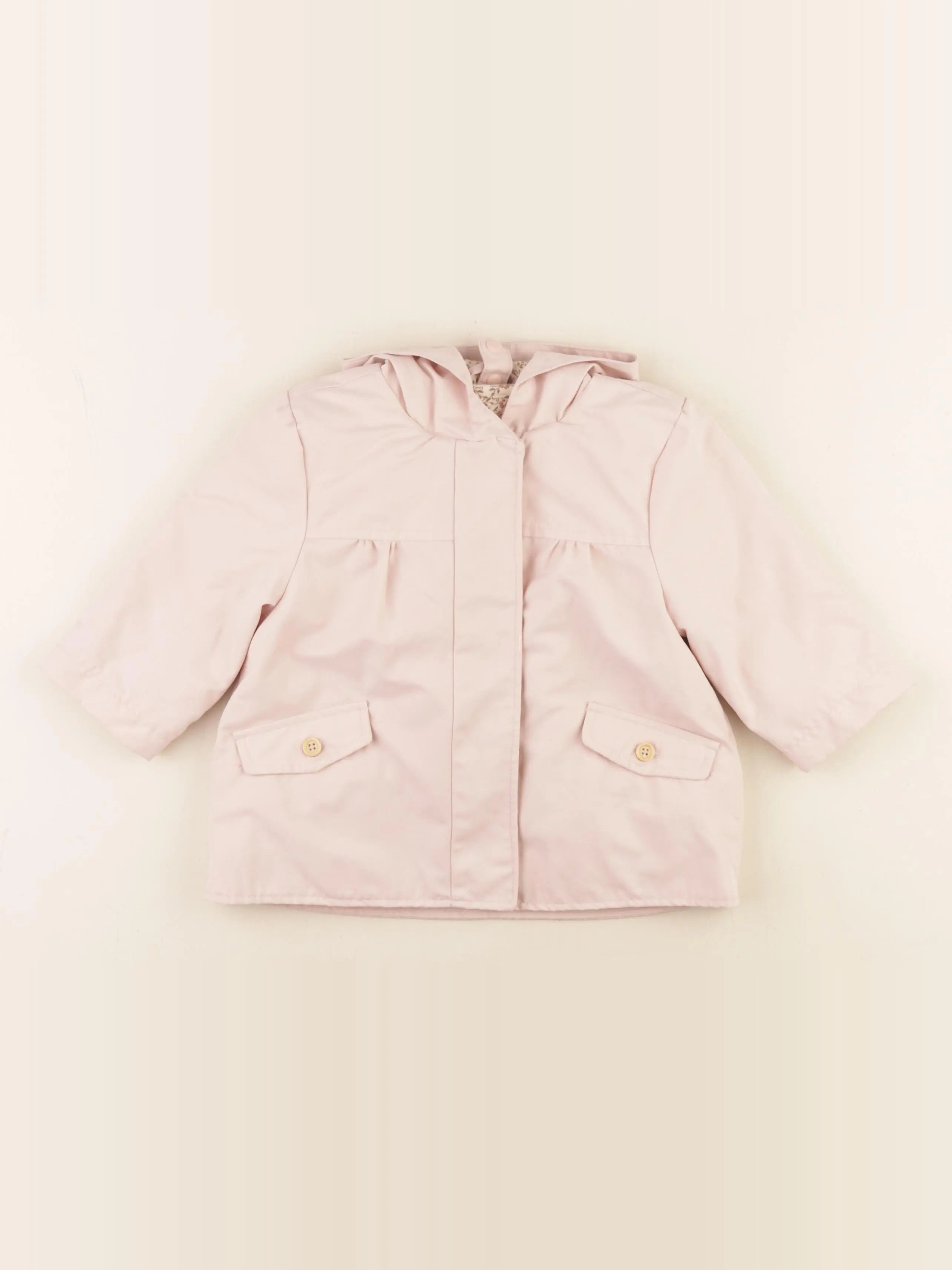 Vertbaudet - parka rose - 12 mois