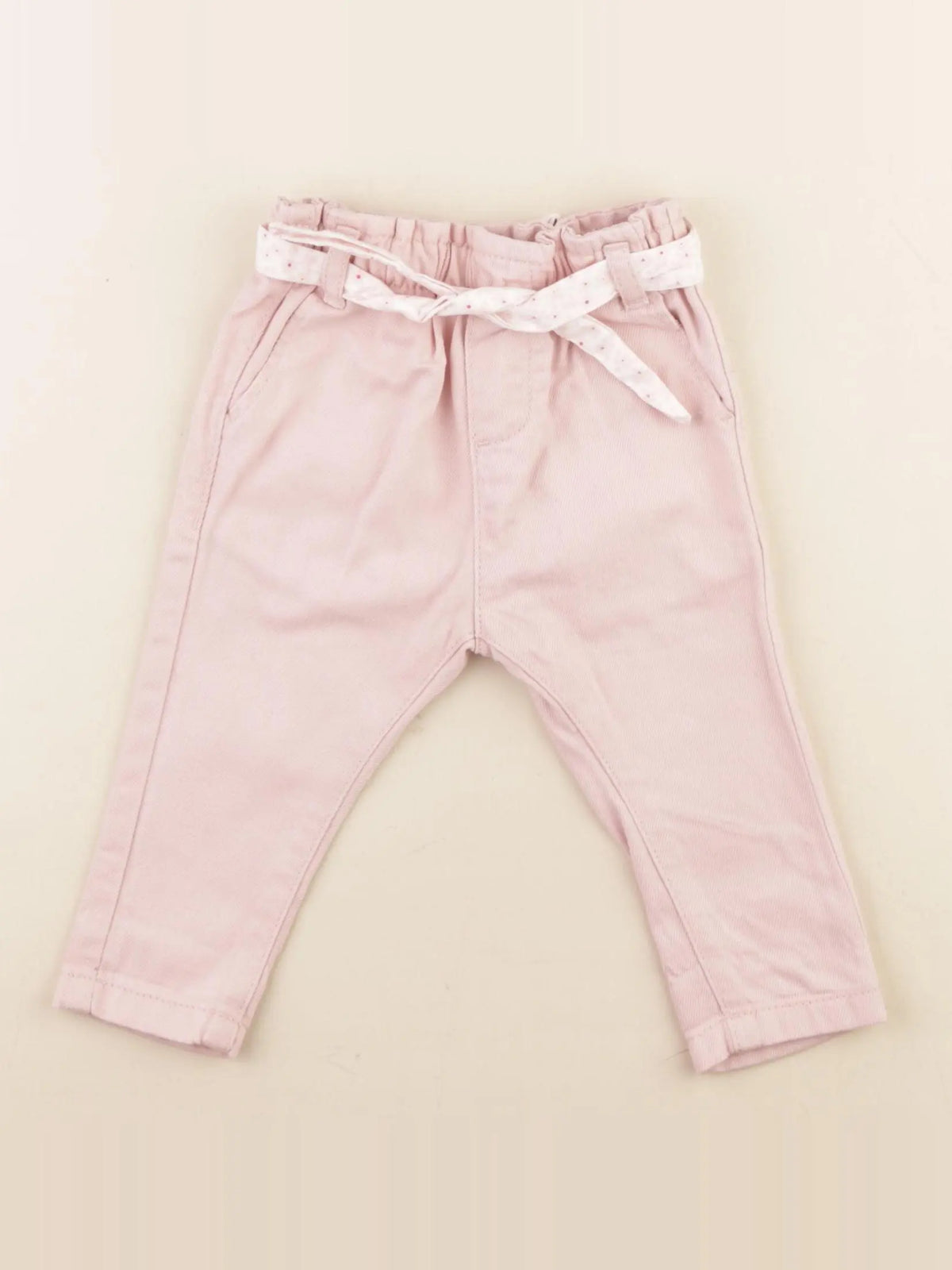 Vertbaudet - jean rose - 6 mois