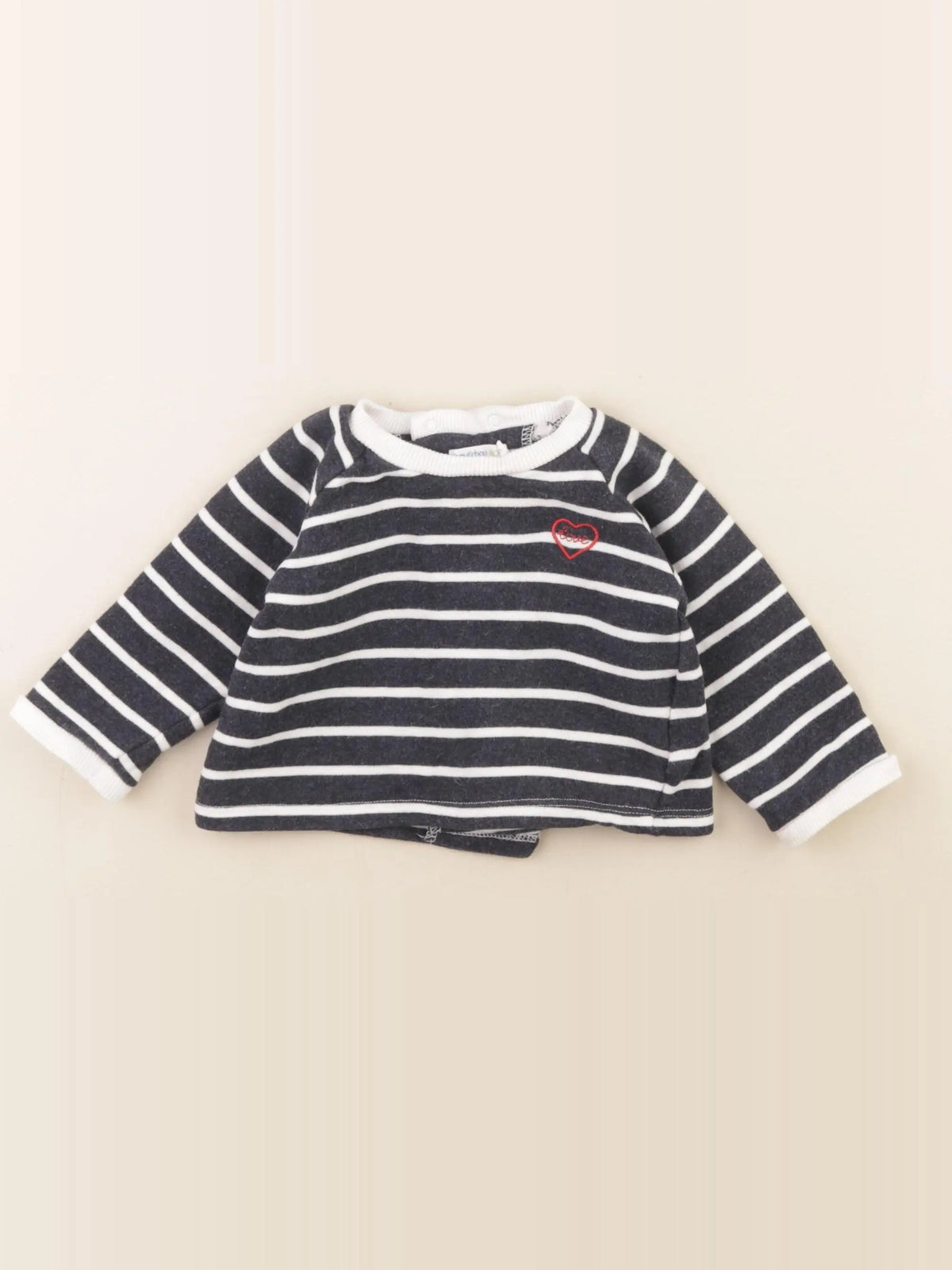 Boutchou - sweat bleu - 6 mois