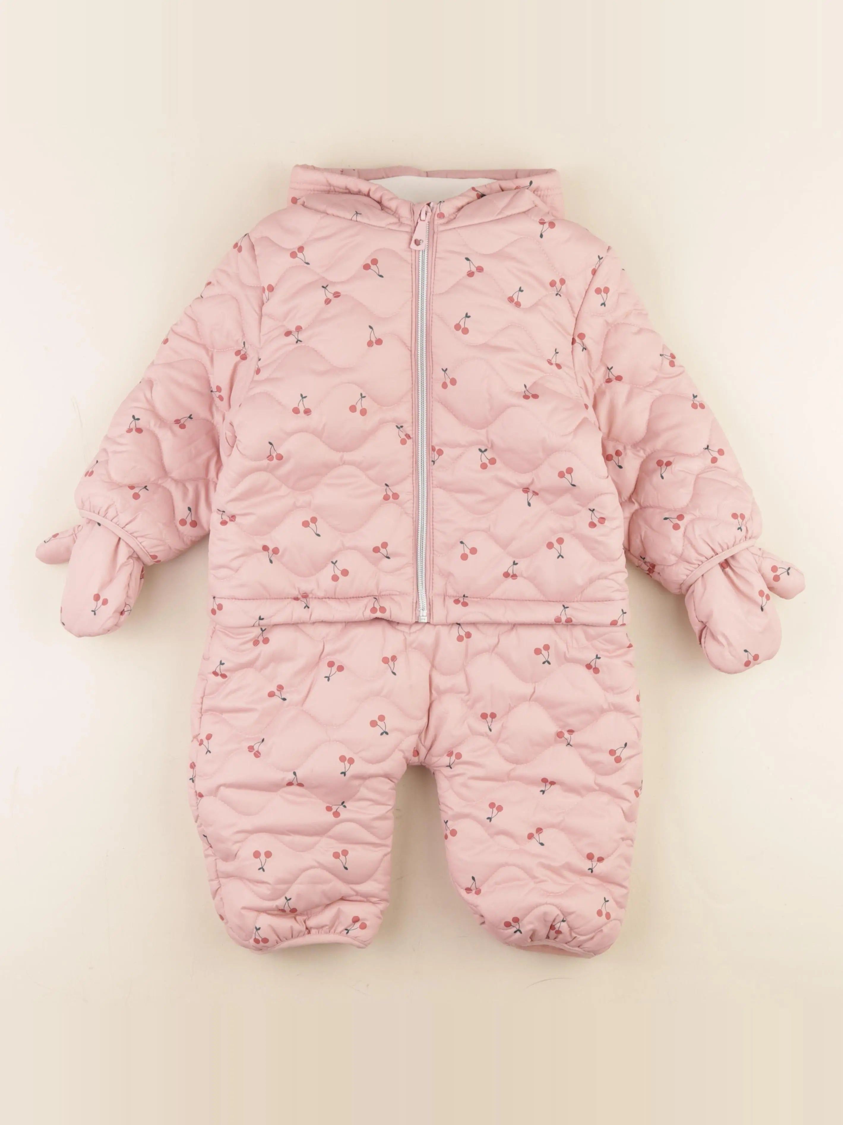 Vertbaudet - combi-pilote rose - 2 ans