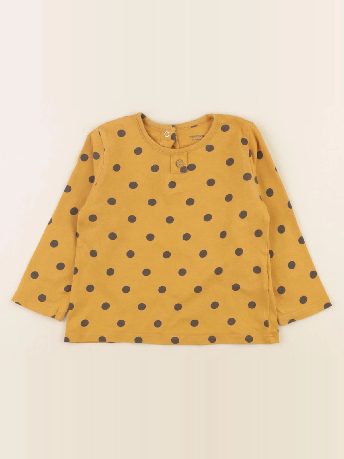 Vertbaudet - tee-shirt jaune - 12 mois