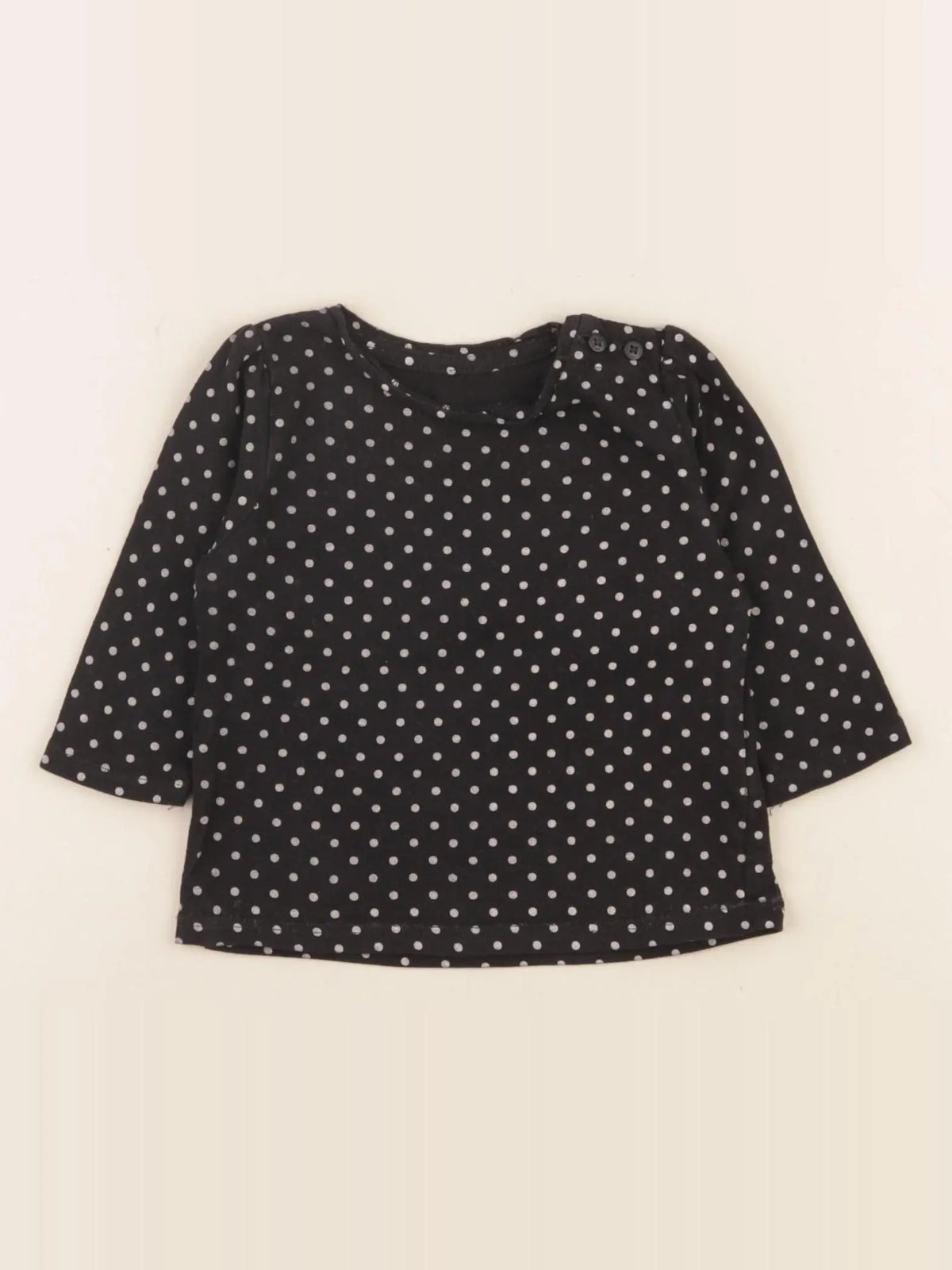 Vertbaudet - tee-shirt noir - 3 mois