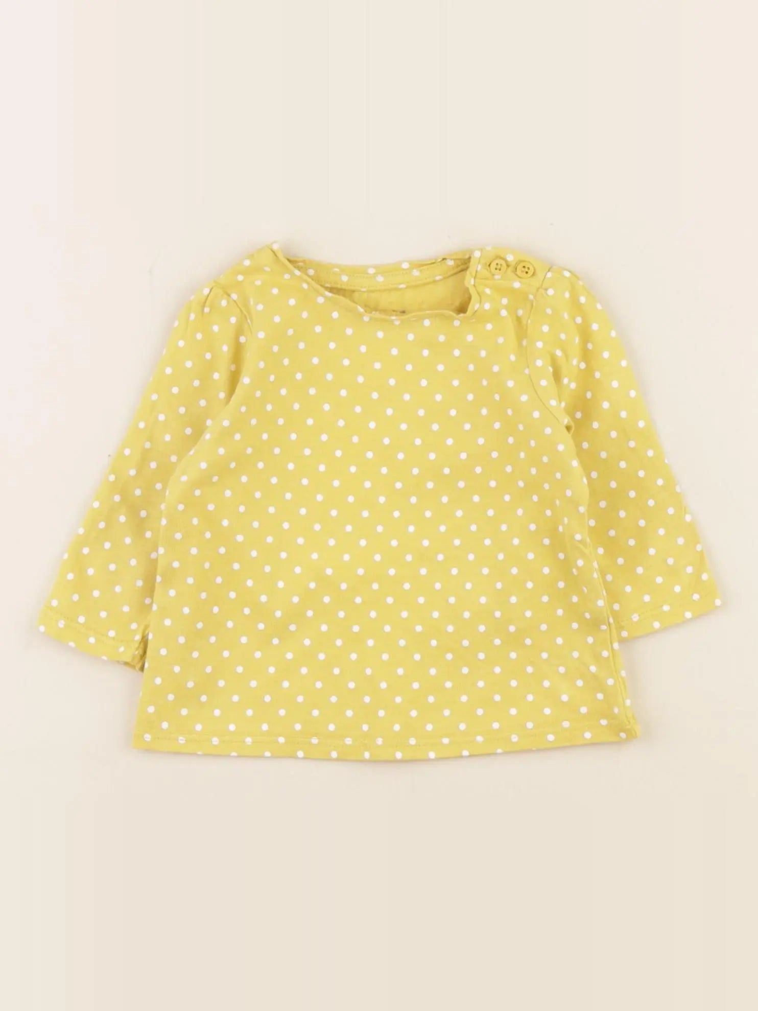 Vertbaudet - tee-shirt jaune - 3 mois