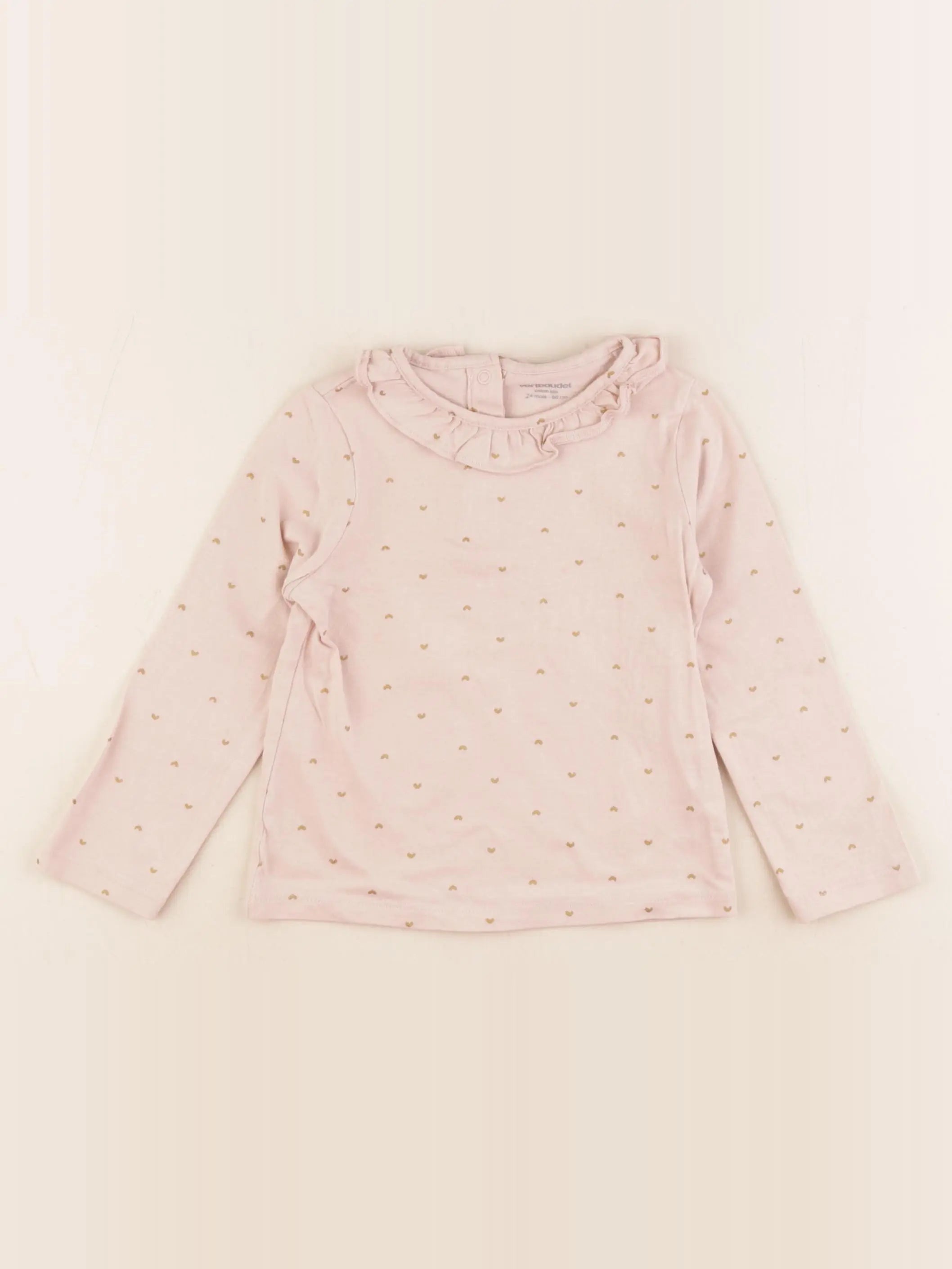 Vertbaudet - tee-shirt rose - 24 mois