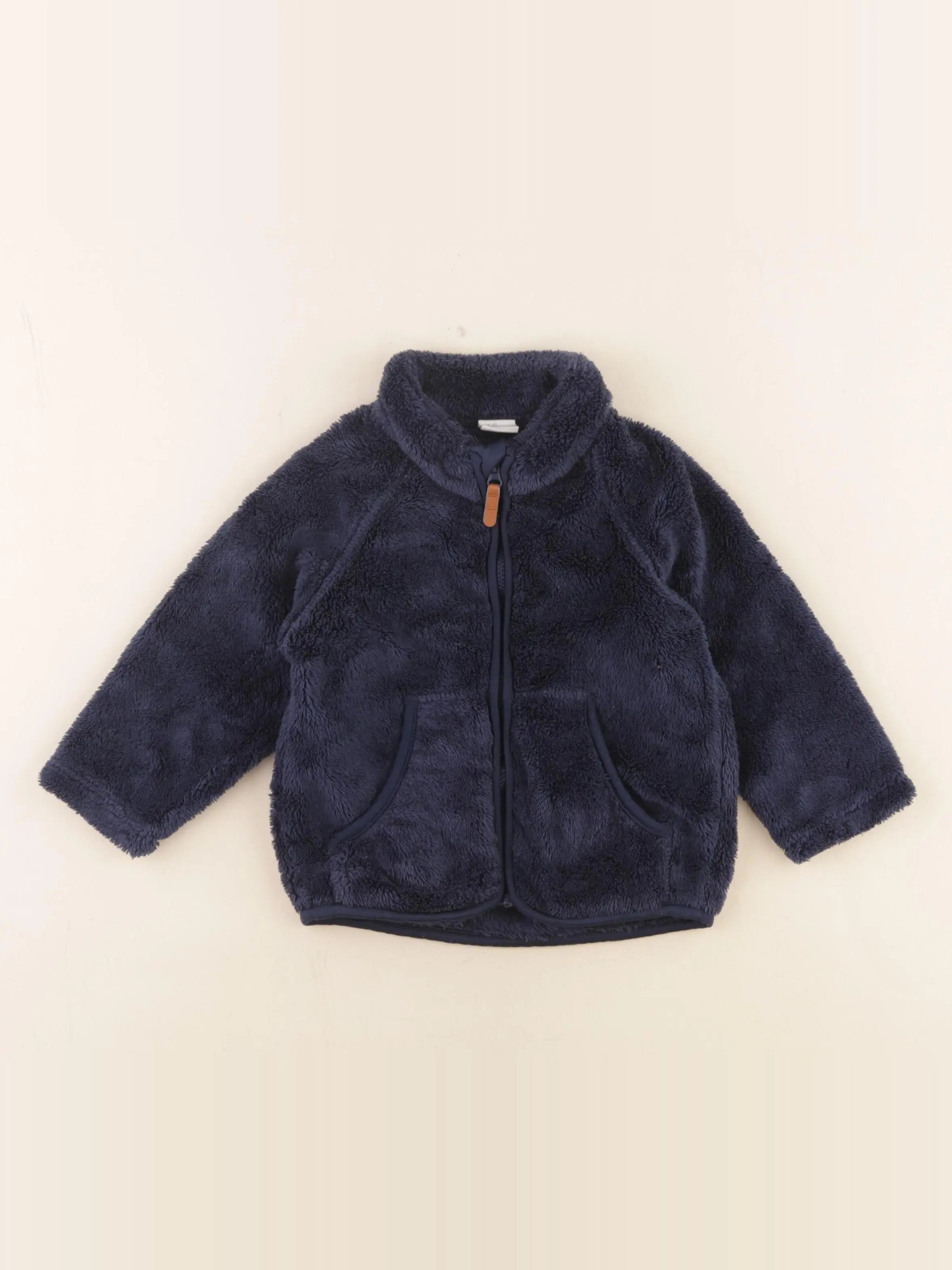 H&M - polaire bleu - 12 mois