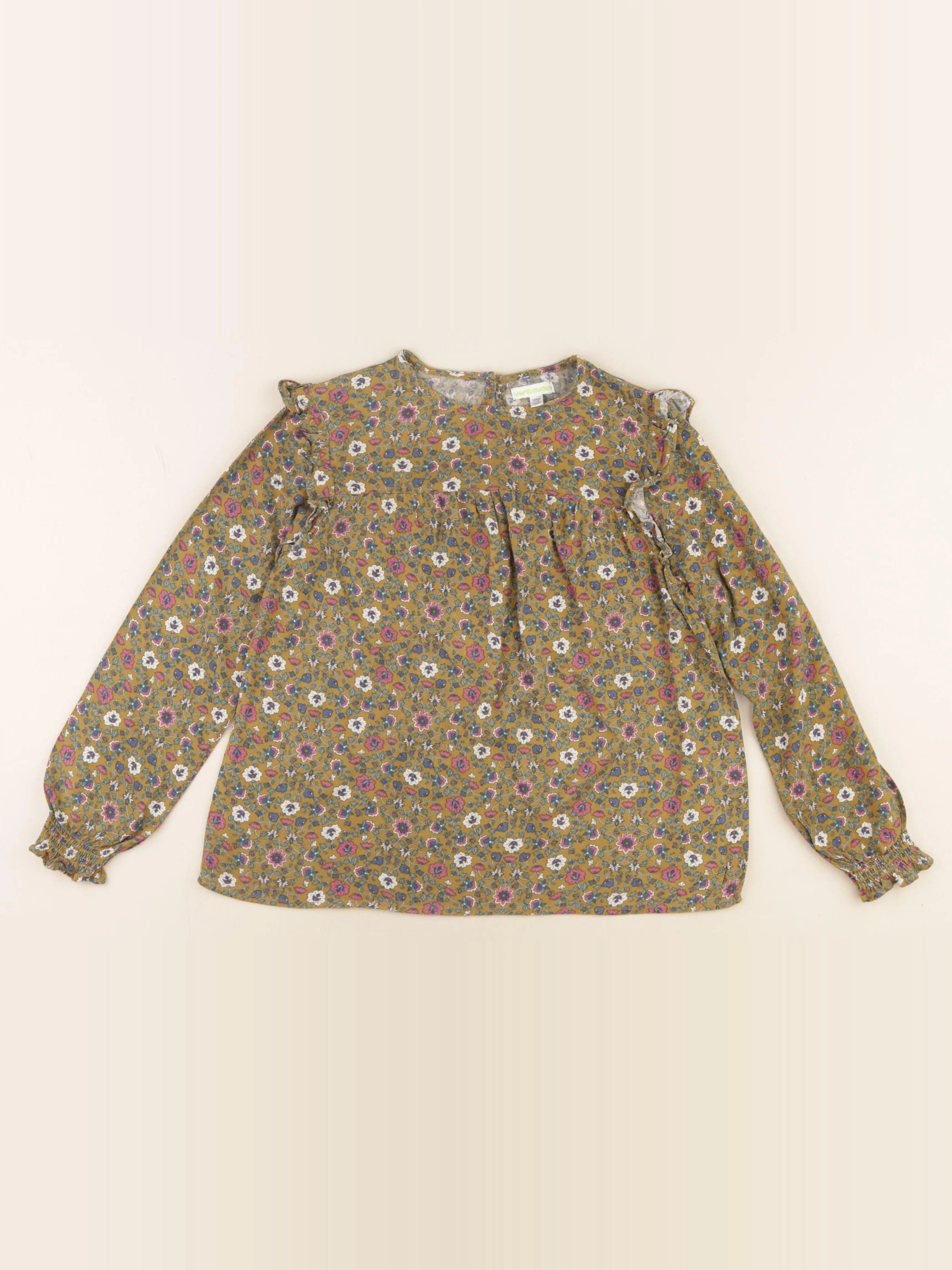 Vertbaudet - blouse vert - 10 ans