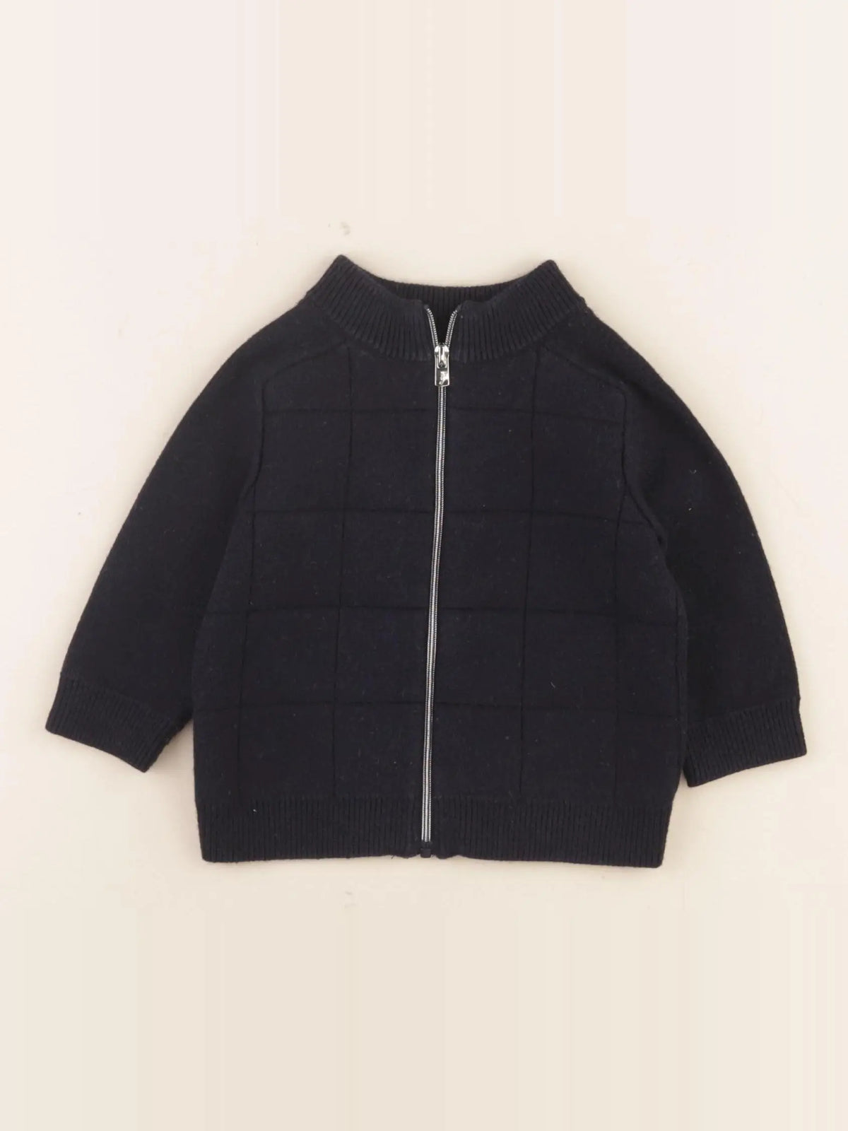 Jacadi - gilet bleu - 6 mois