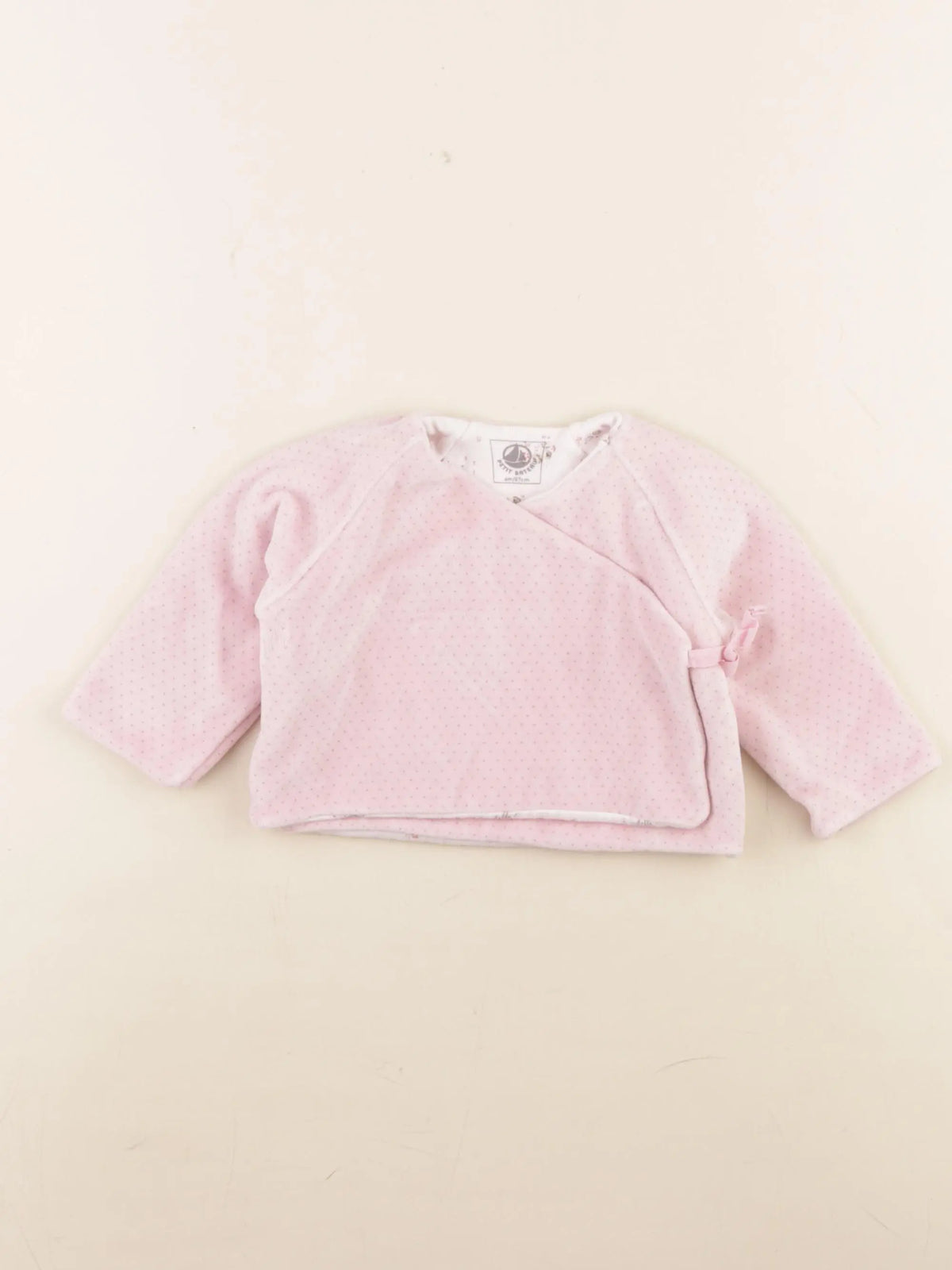 Petit Bateau - sweat rose - 6 mois