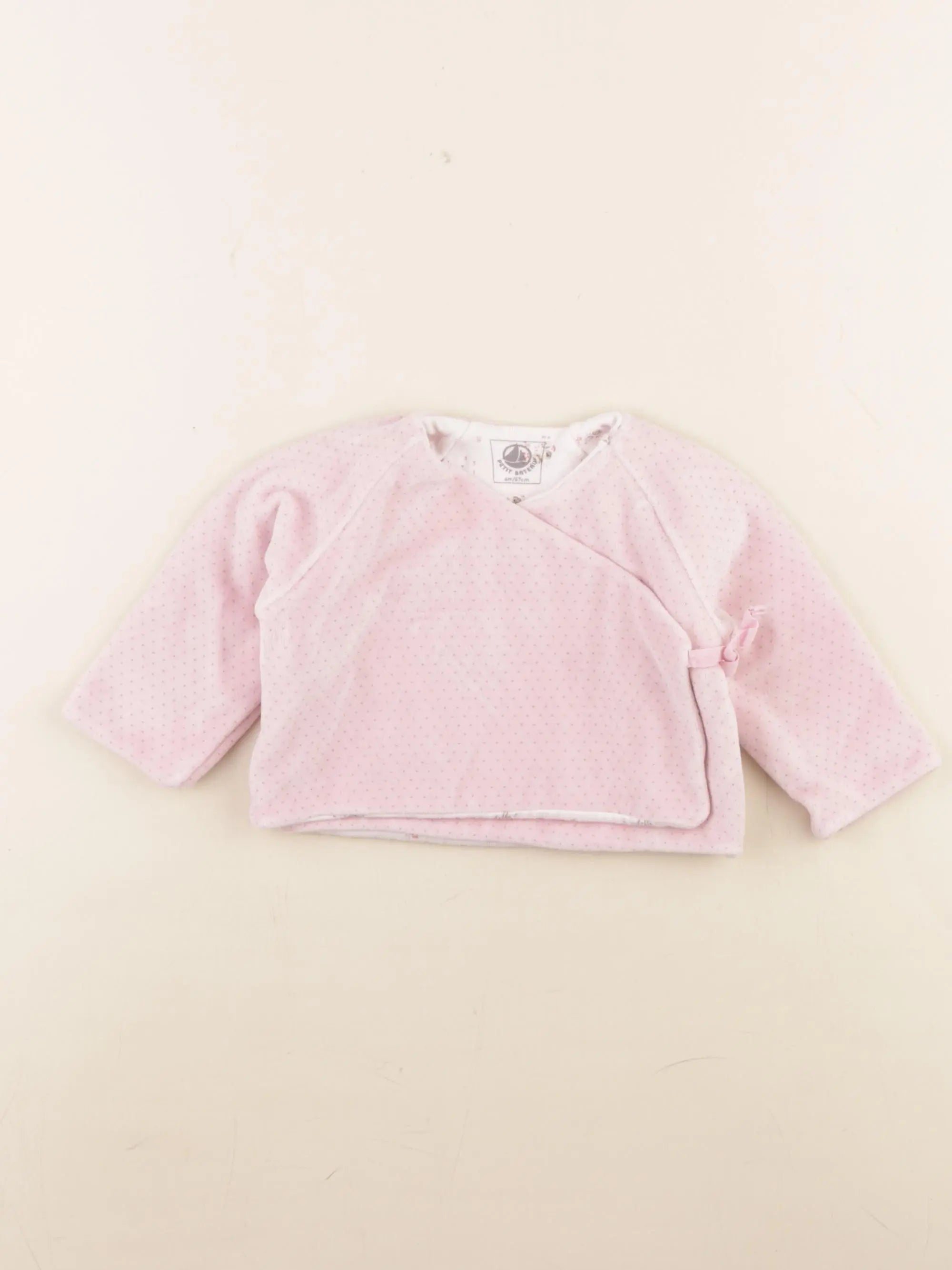 Petit Bateau - sweat rose - 6 mois