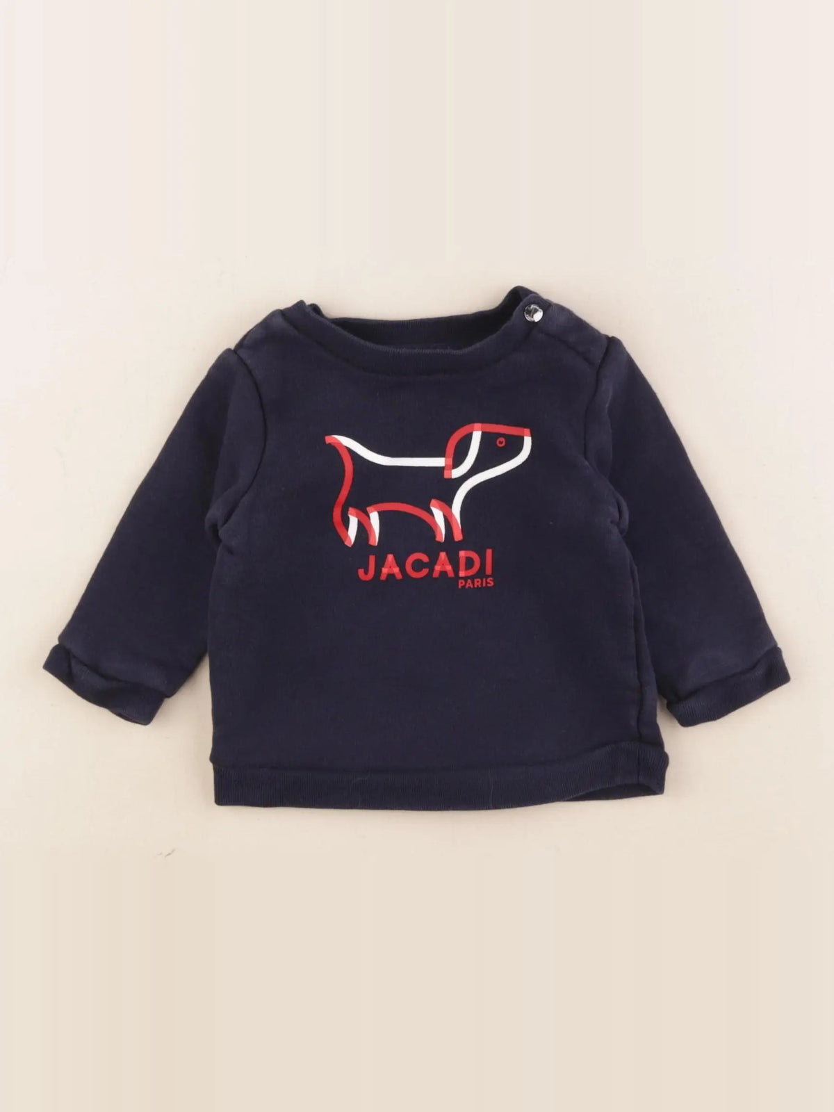 Jacadi - sweat bleu - 6 mois