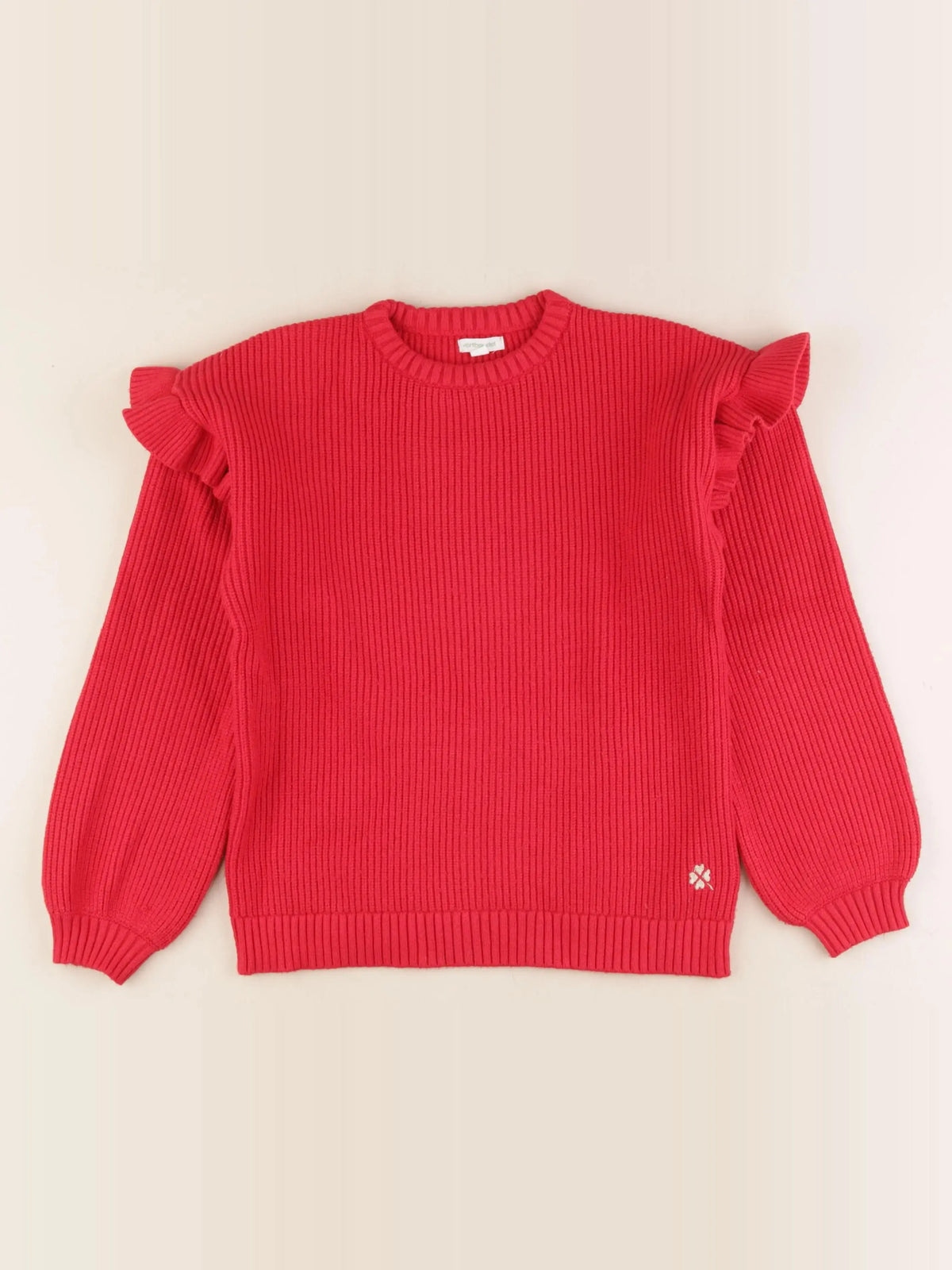 Vertbaudet - pull rouge - 12 ans