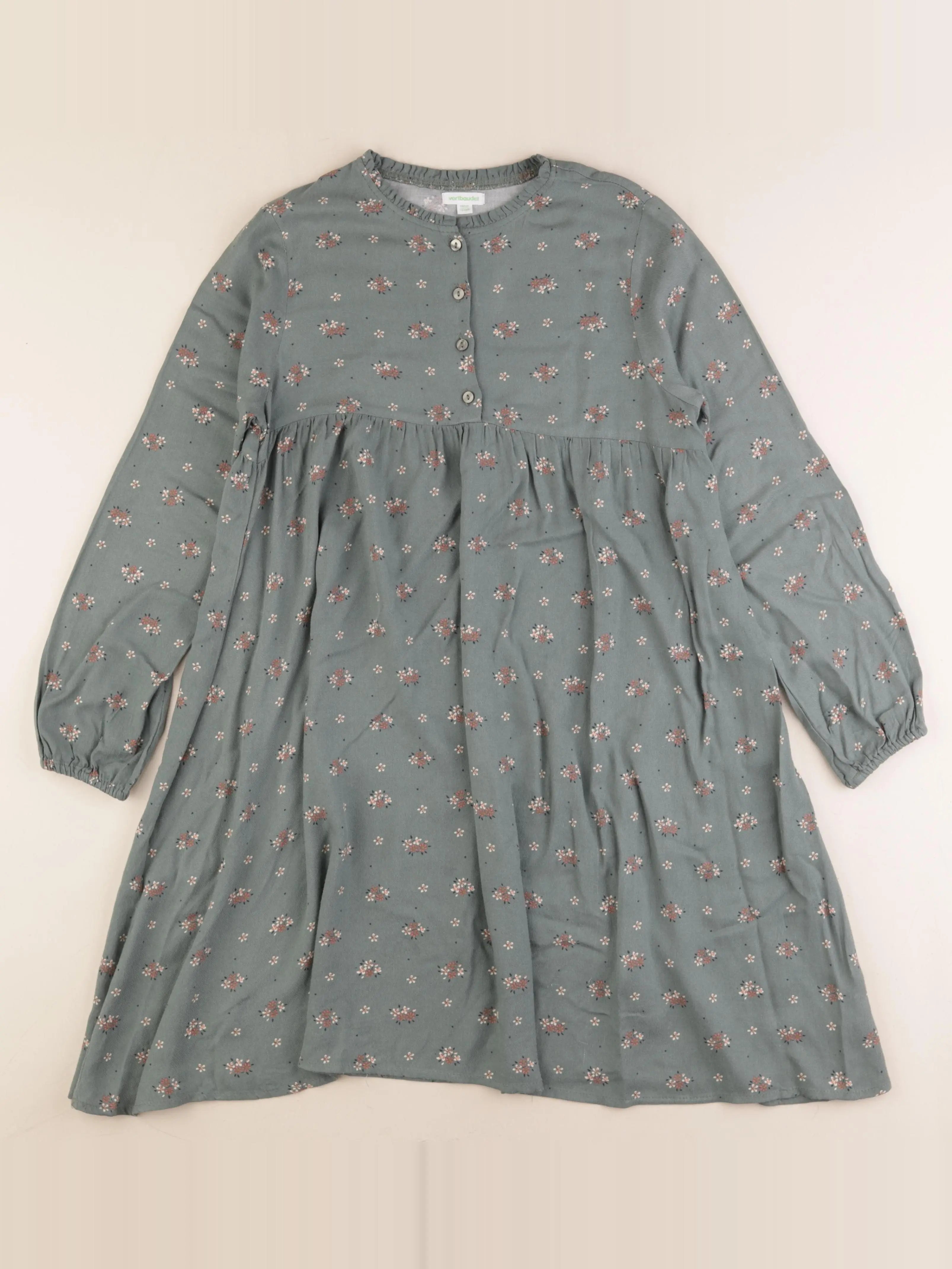 Vertbaudet - robe vert - 12 ans