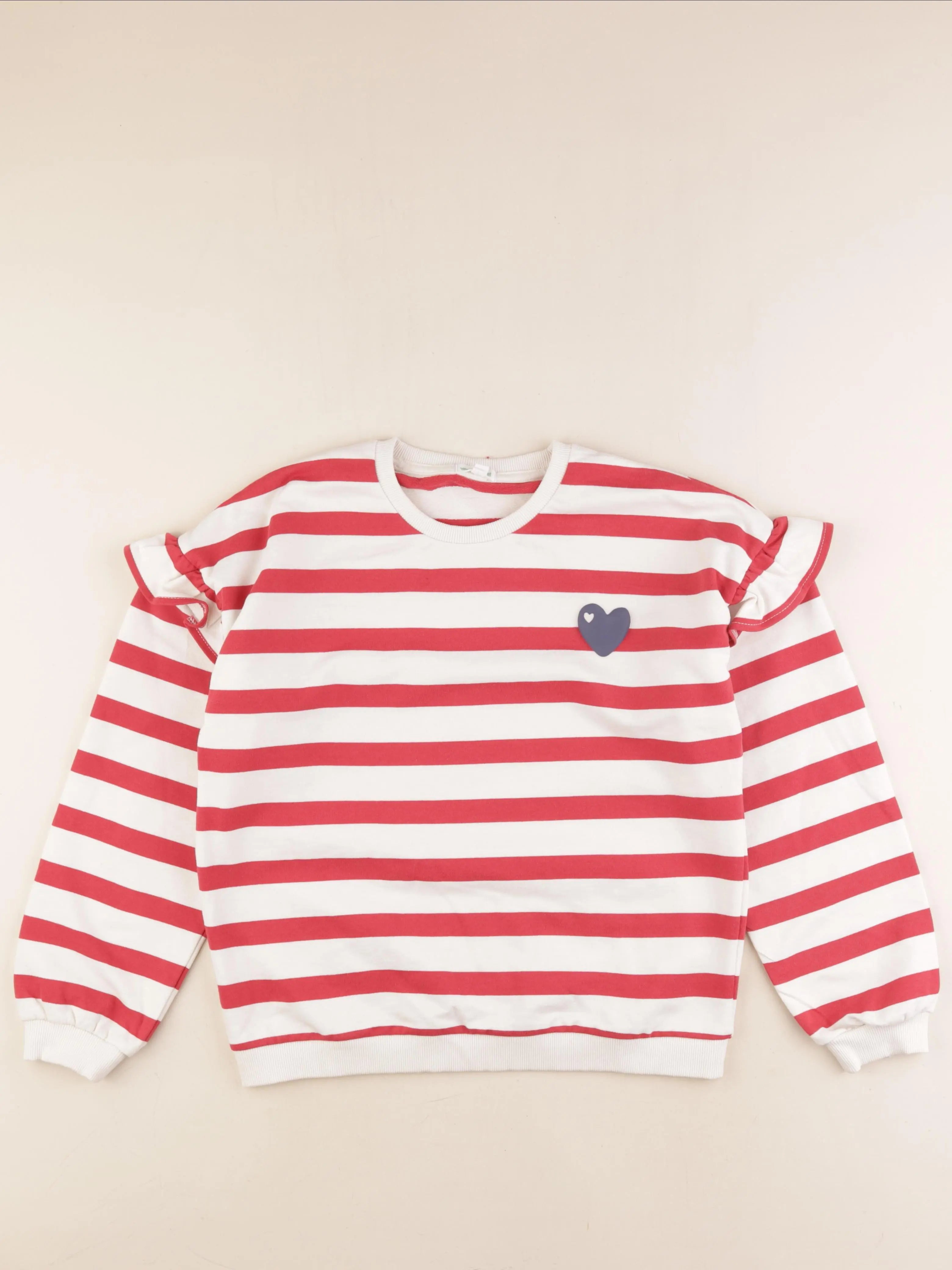 Vertbaudet - sweat rouge - 14 ans