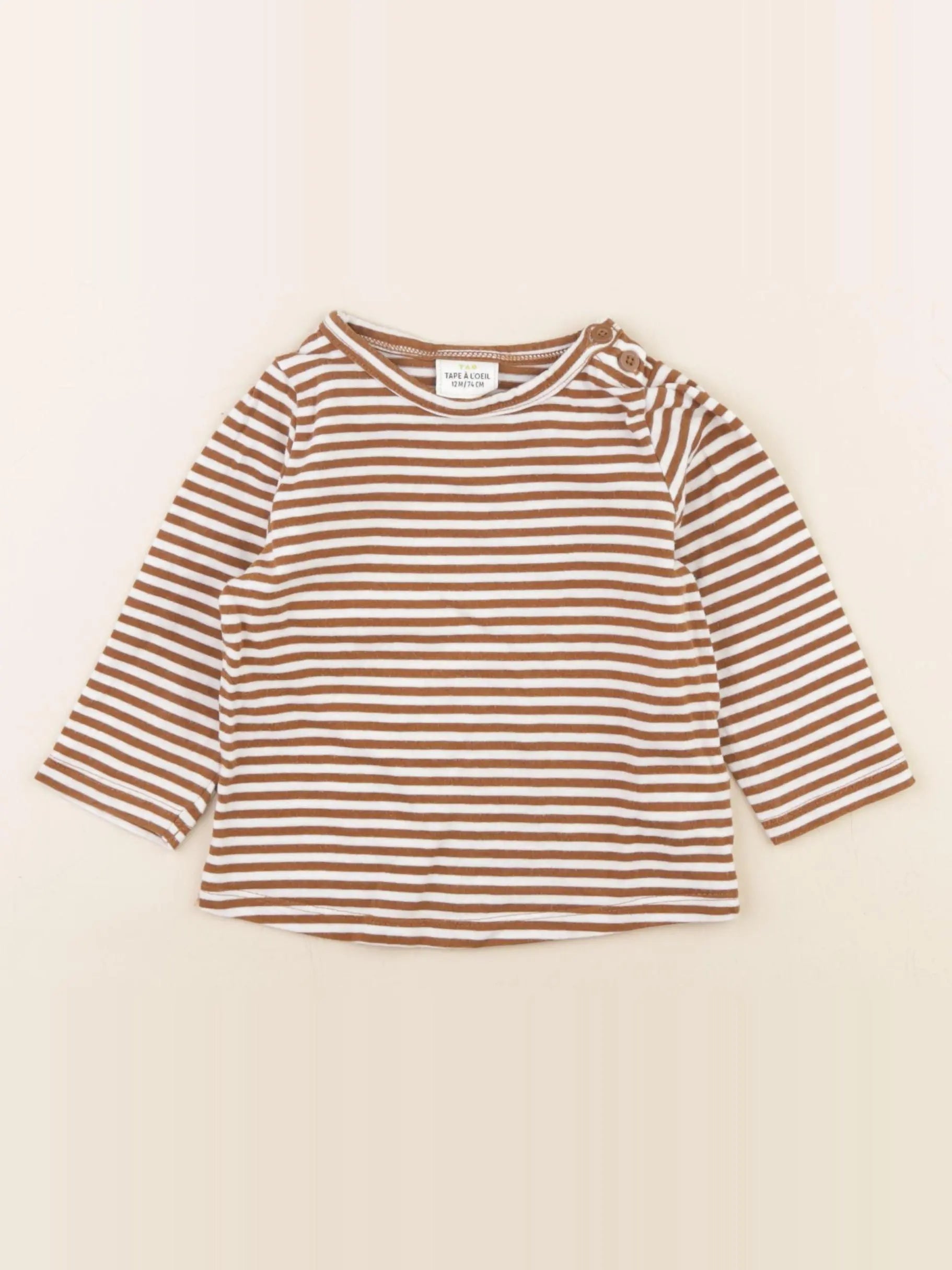 Tape à l'oeil - tee-shirt marron - 12 mois