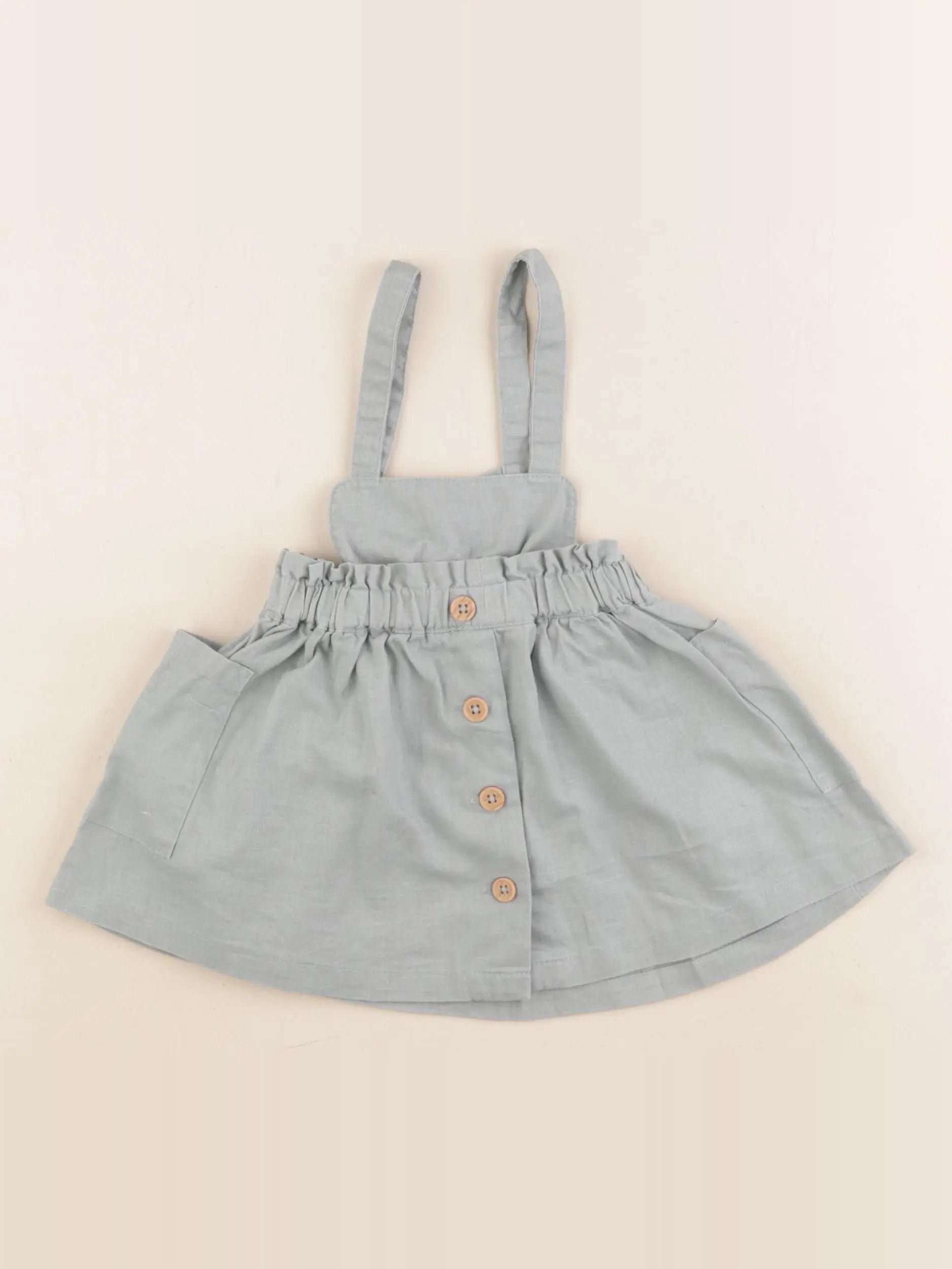 Vertbaudet - robe vert - 12 mois