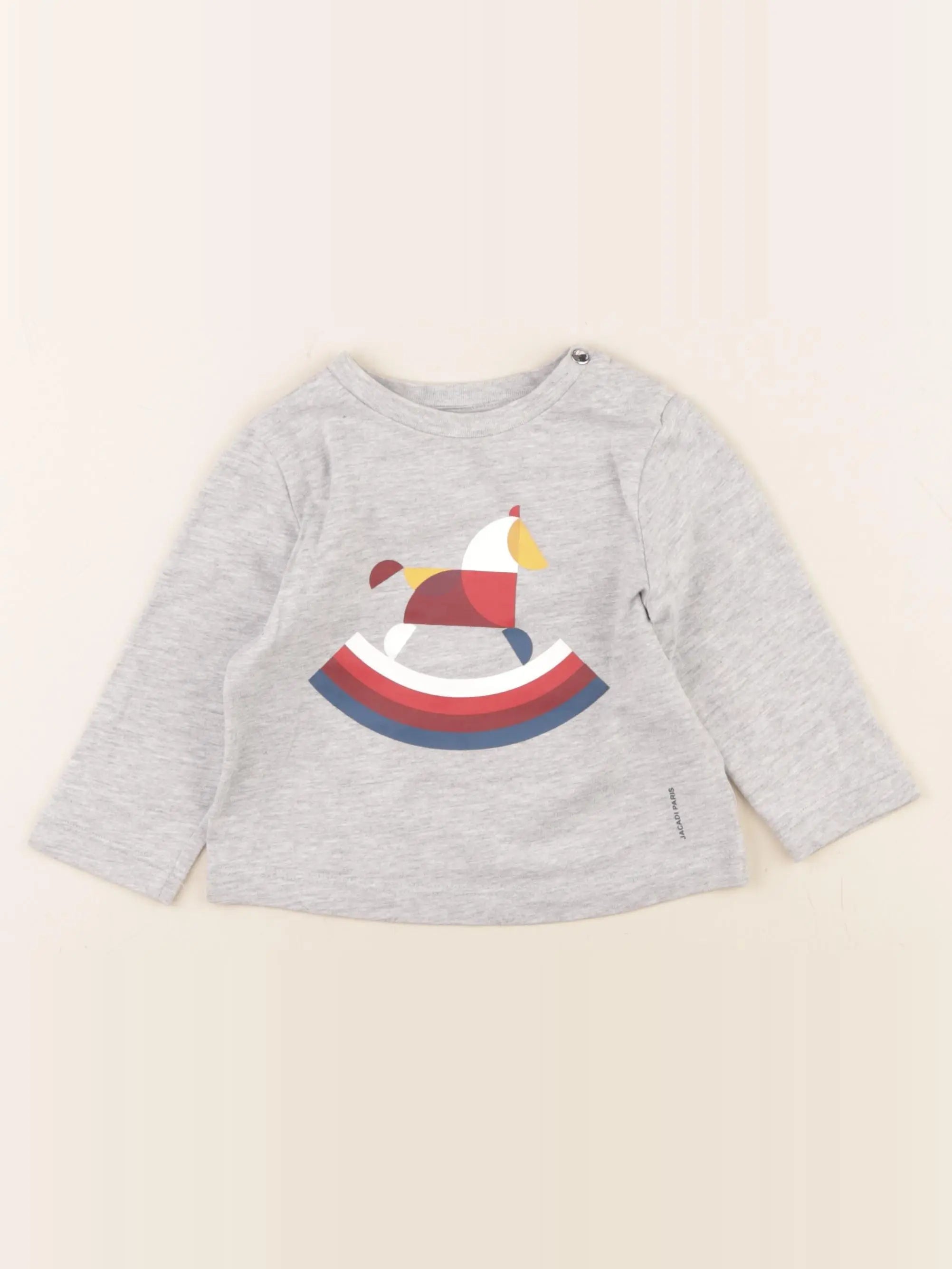 Jacadi - tee-shirt gris - 12 mois
